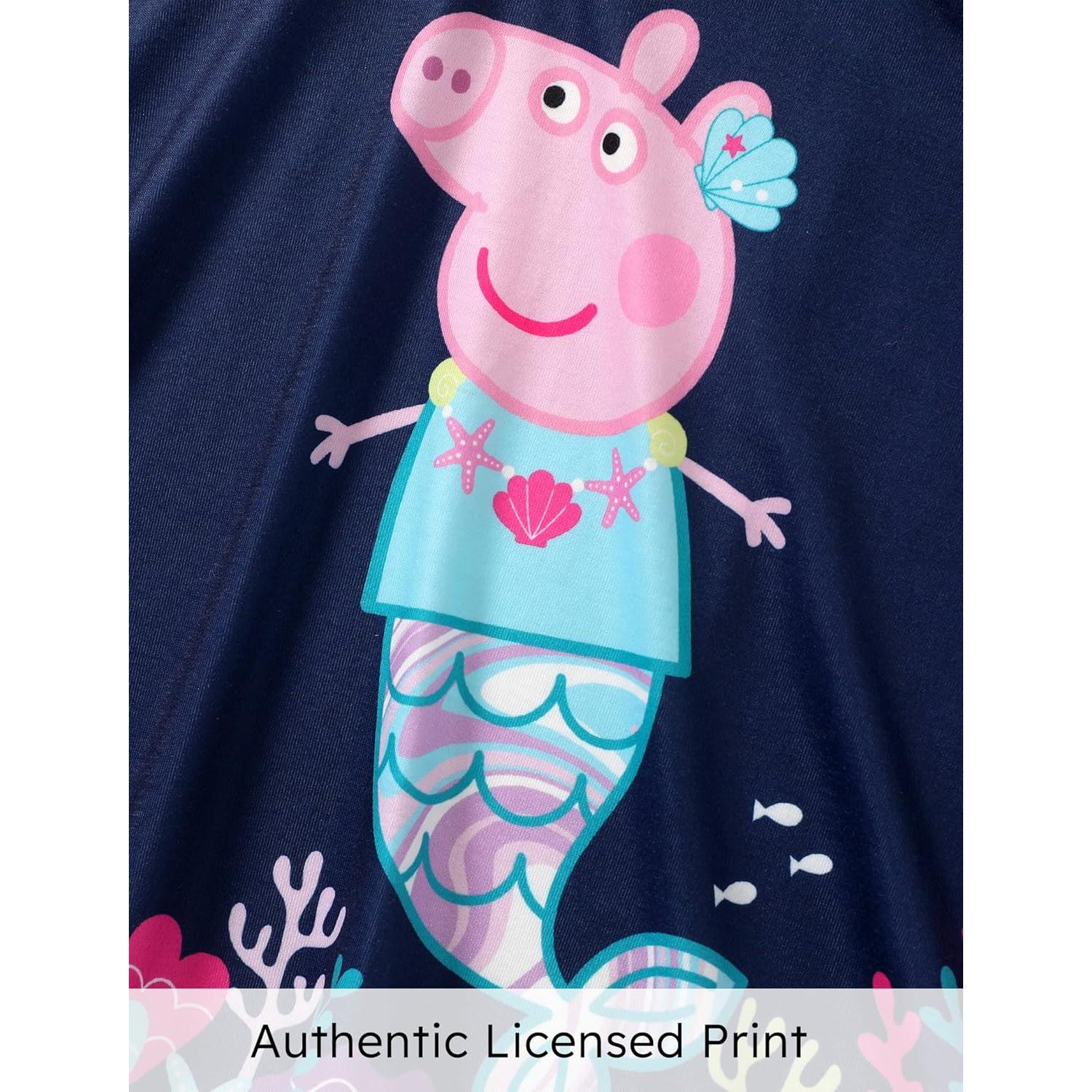 Vestido sin mangas Peppa Pig 2T azul con mariposas