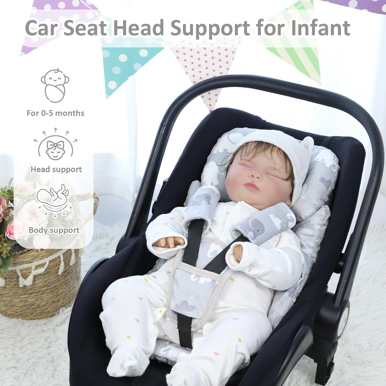 Soporte de Cabeza para Silla de Auto TANOFAR Elefante 0-9 meses