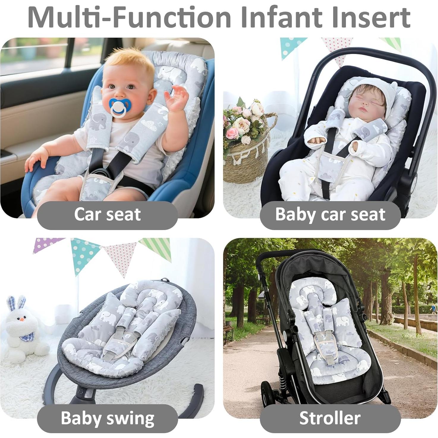 Soporte de Cabeza para Silla de Auto TANOFAR Elefante 0-9 meses