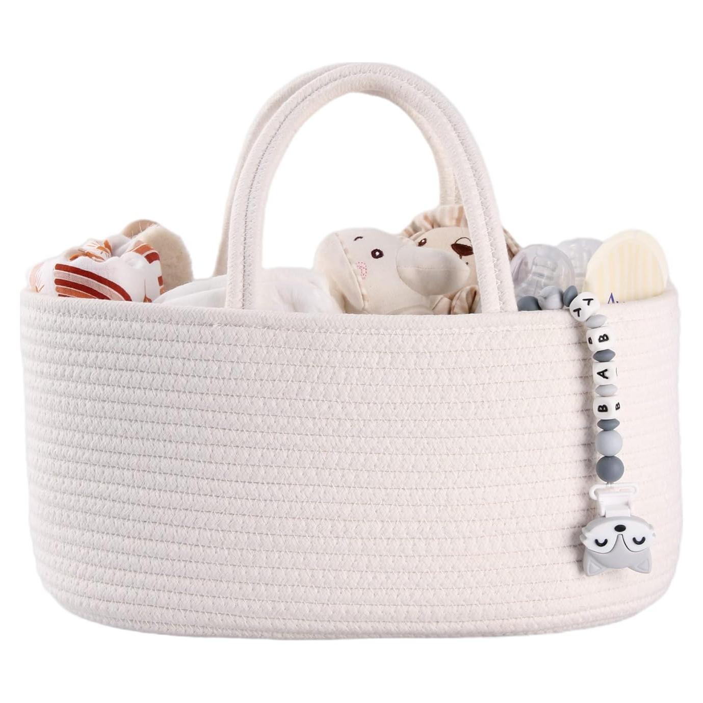 Caddy Organizador de Pañales XUANGUO Blanco 36.1x22.1x18cm