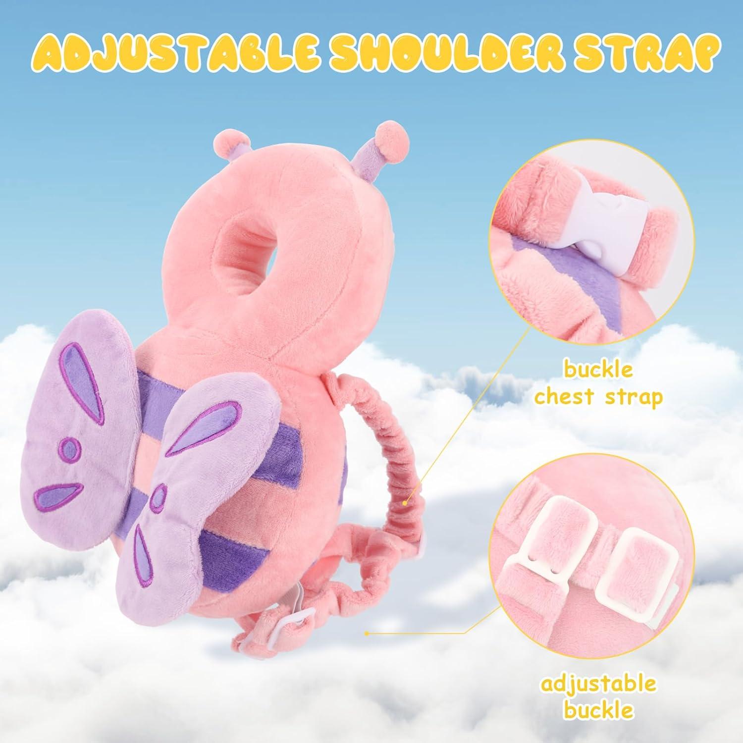 Mochila de Protección para Bebés Q77 - Mariposa Rosa Suave