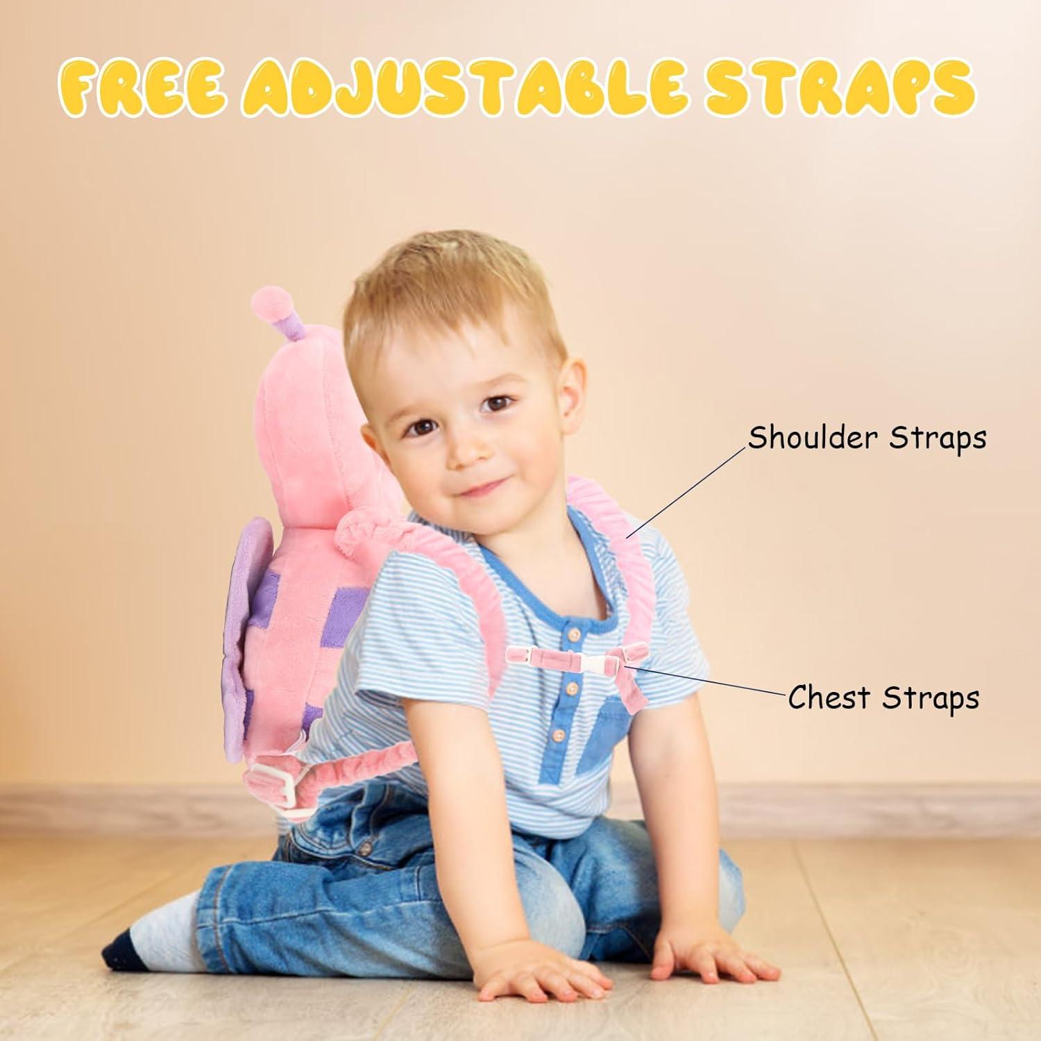 Mochila de Protección para Bebés Q77 - Mariposa Rosa Suave