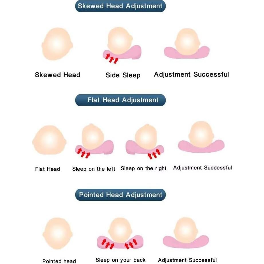 Almohada para Bebé Recién Nacido Panda 25.4x20.3 cm Suave