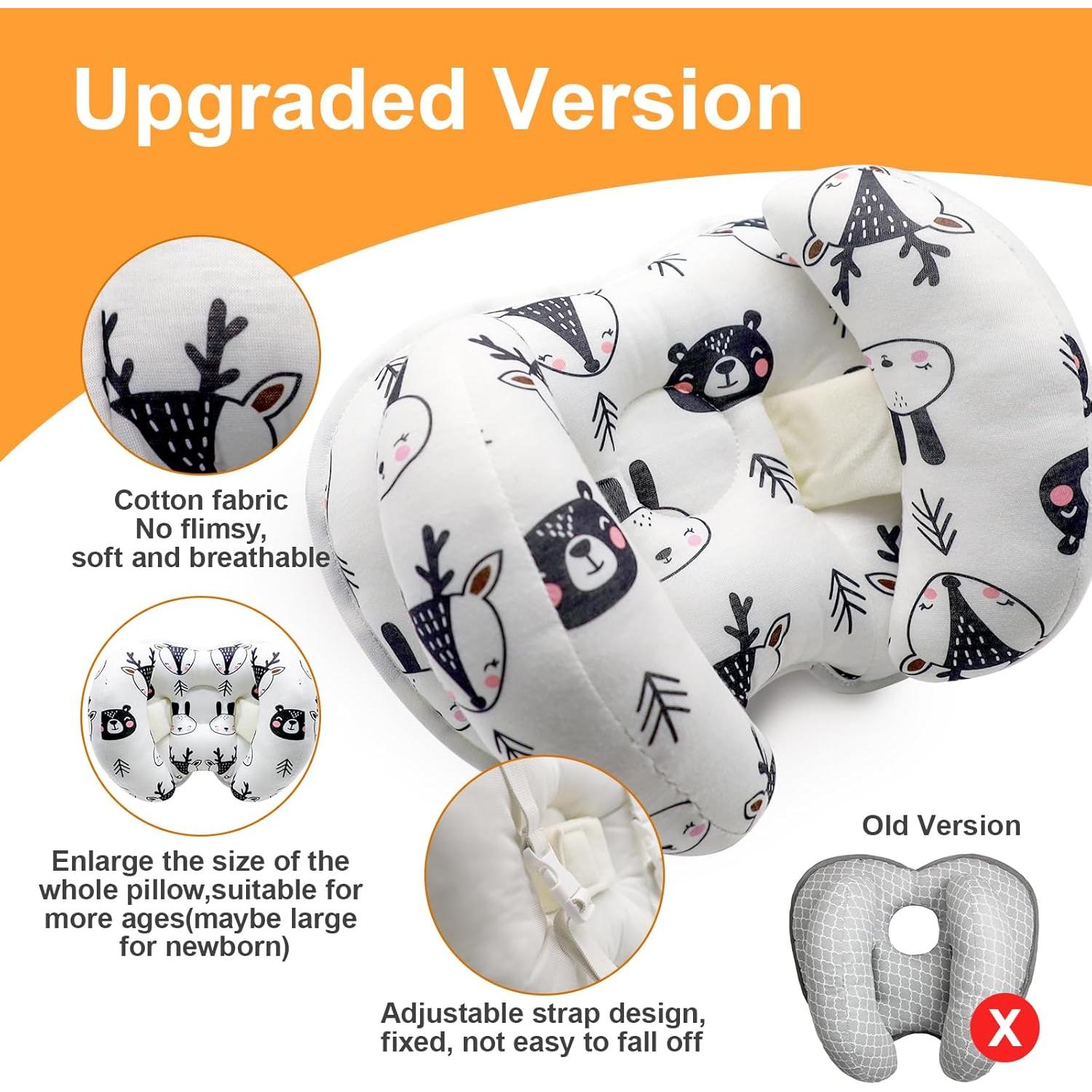 Almohada de Soporte para Cabeza y Cuello KAKIBLIN Bebé 2 en 1