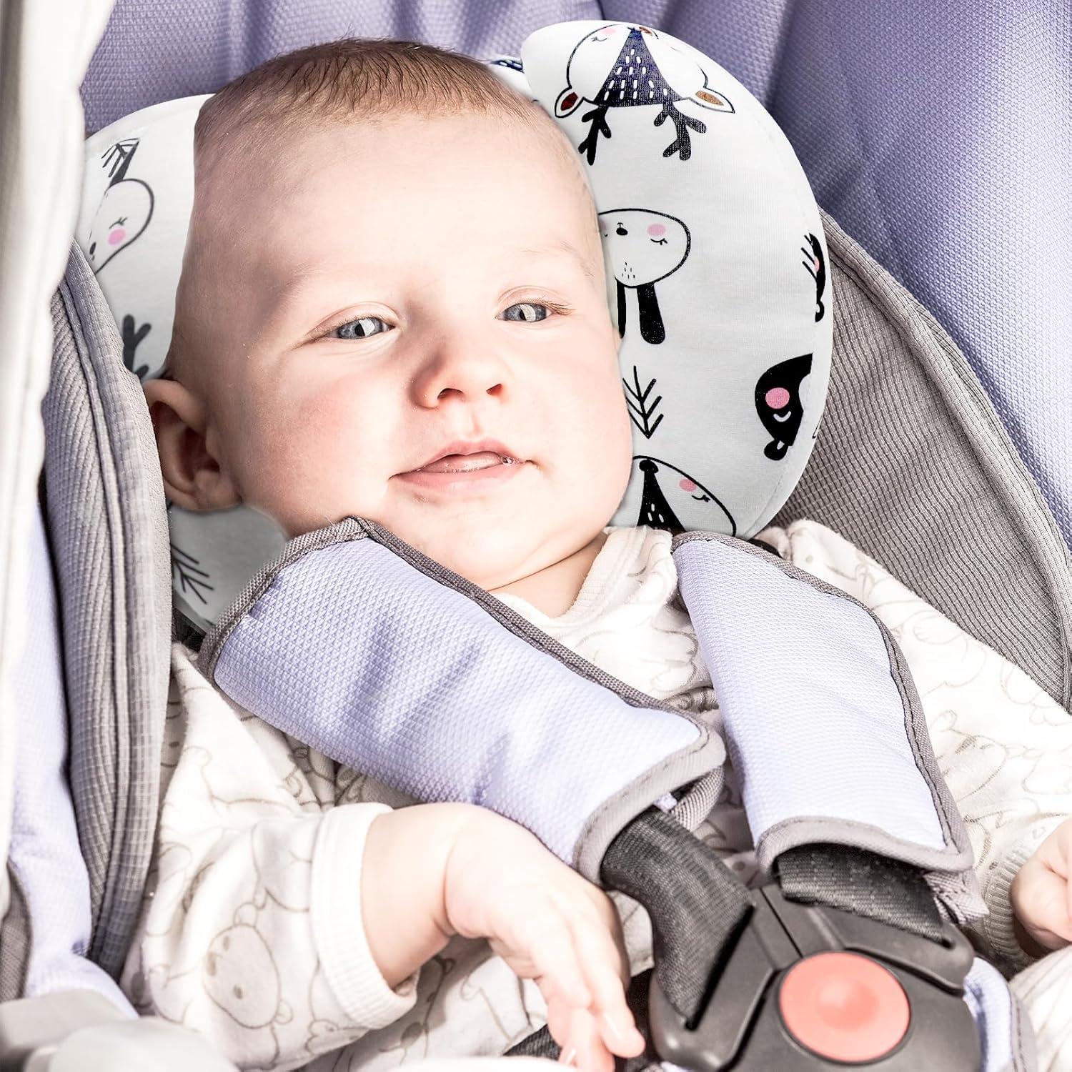 Almohada de Soporte para Cabeza y Cuello KAKIBLIN Bebé 2 en 1