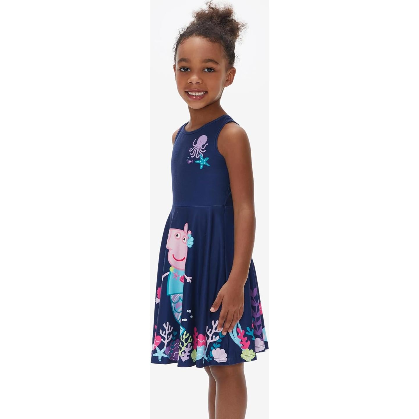 Vestido sin mangas Peppa Pig para niñas 5-6 años azul