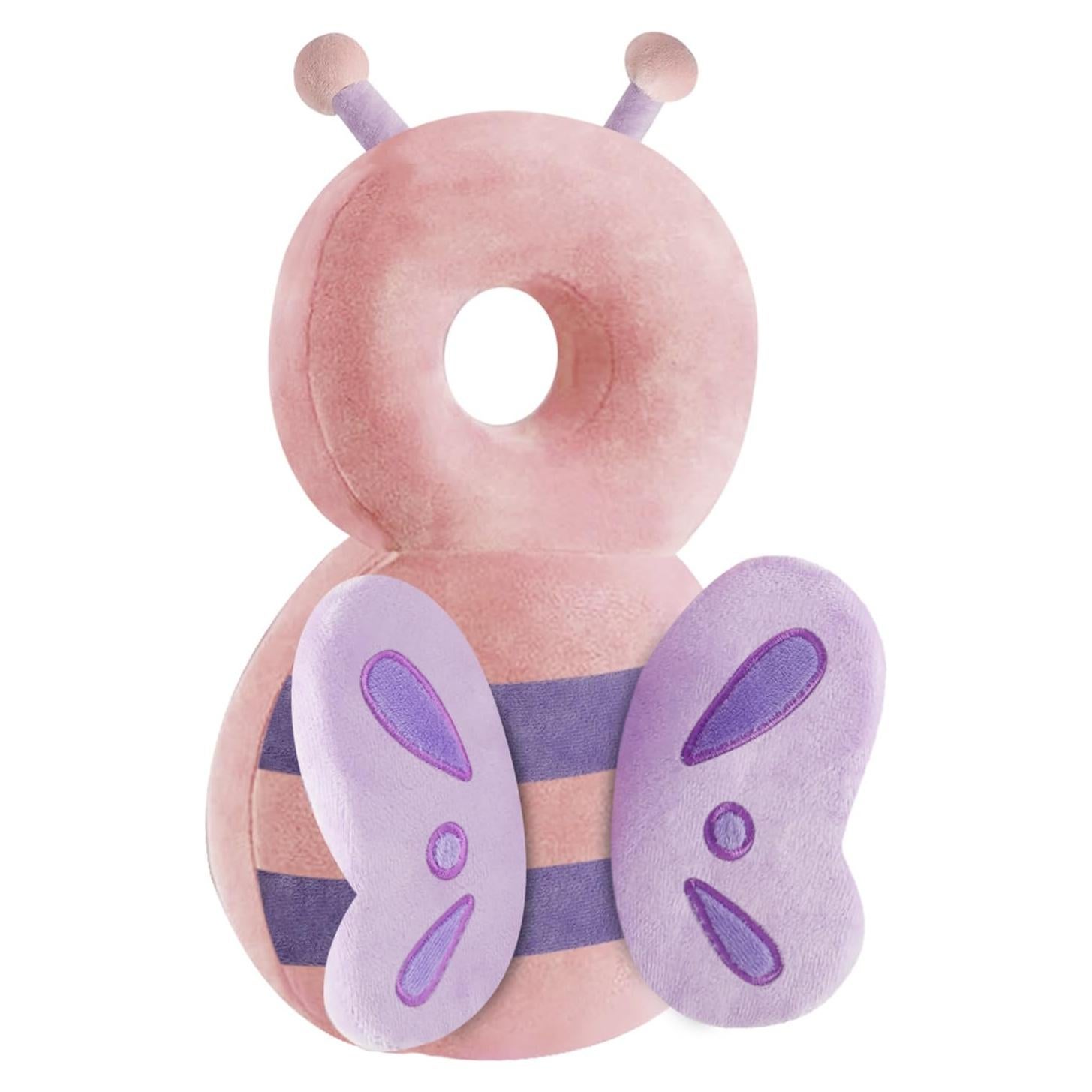 Mochila de Protección para la Cabeza PandaEar Rosa Ajustable