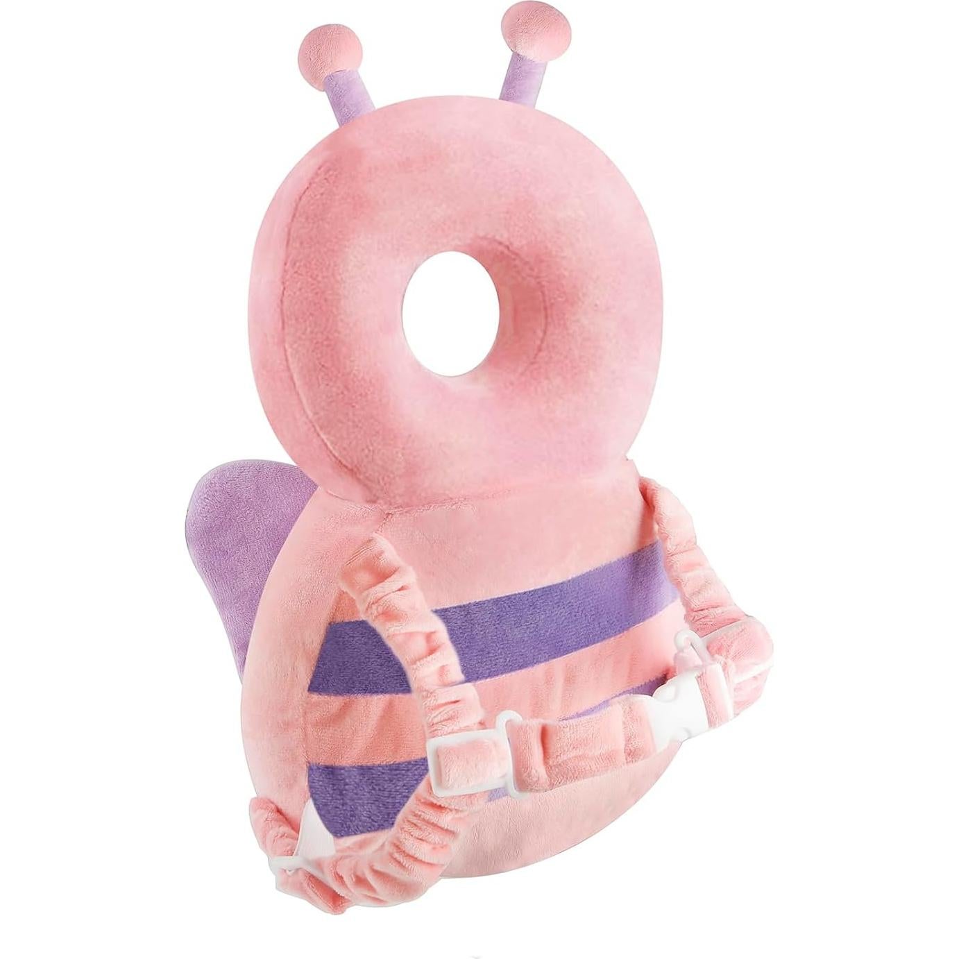 Mochila de Protección para la Cabeza PandaEar Rosa Ajustable
