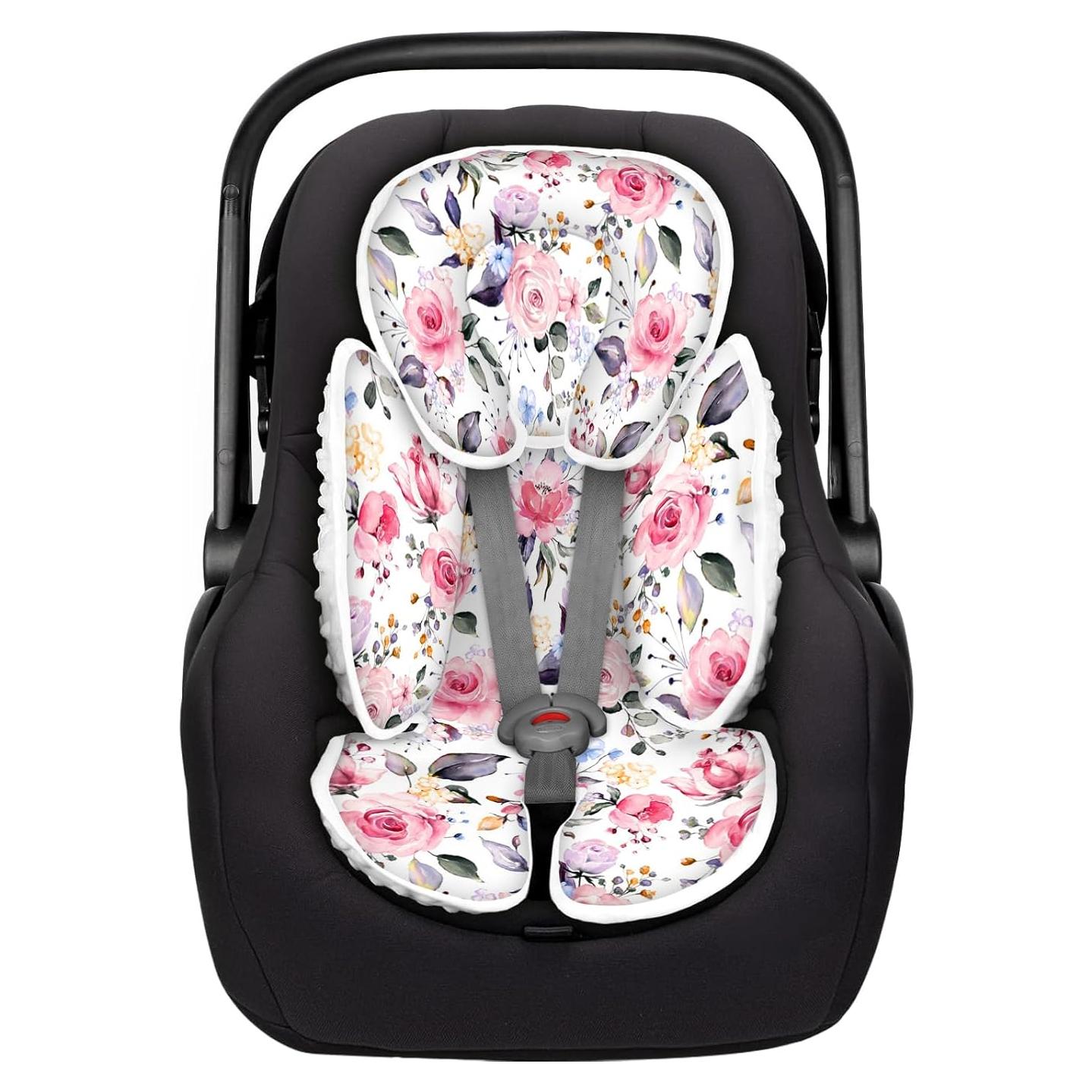 Inserto para Asiento de Auto Bebé RosyLCG 2 en 1 Rojo y Blanco