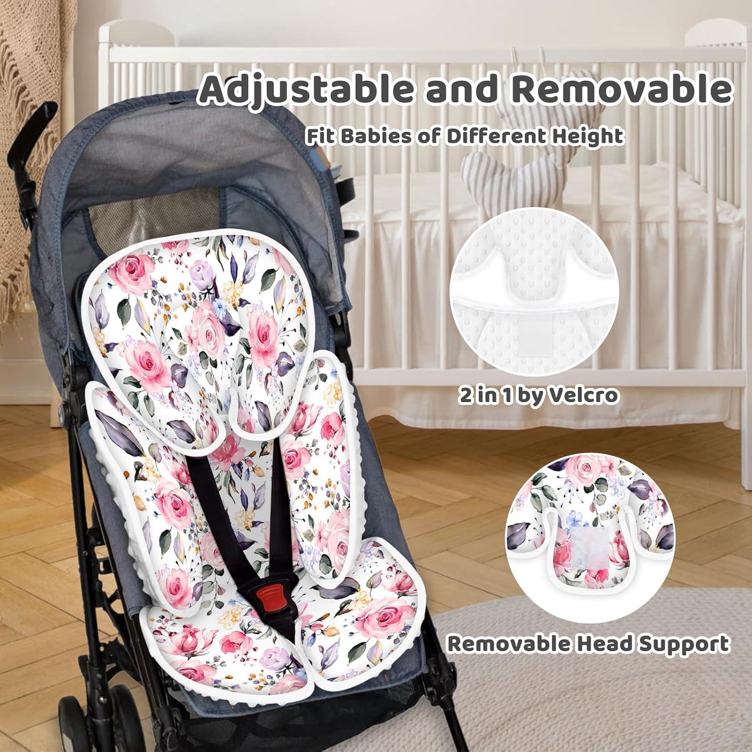 Inserto para Asiento de Auto Bebé RosyLCG 2 en 1 Rojo y Blanco