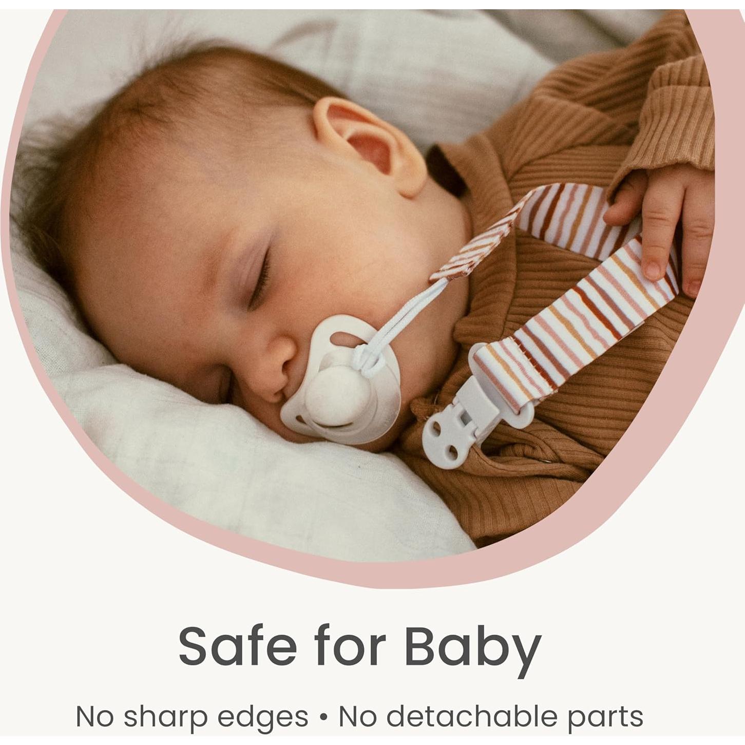 Clip de Chupete Stadela - Set de 4 Piezas Unisex - Diseño Retro