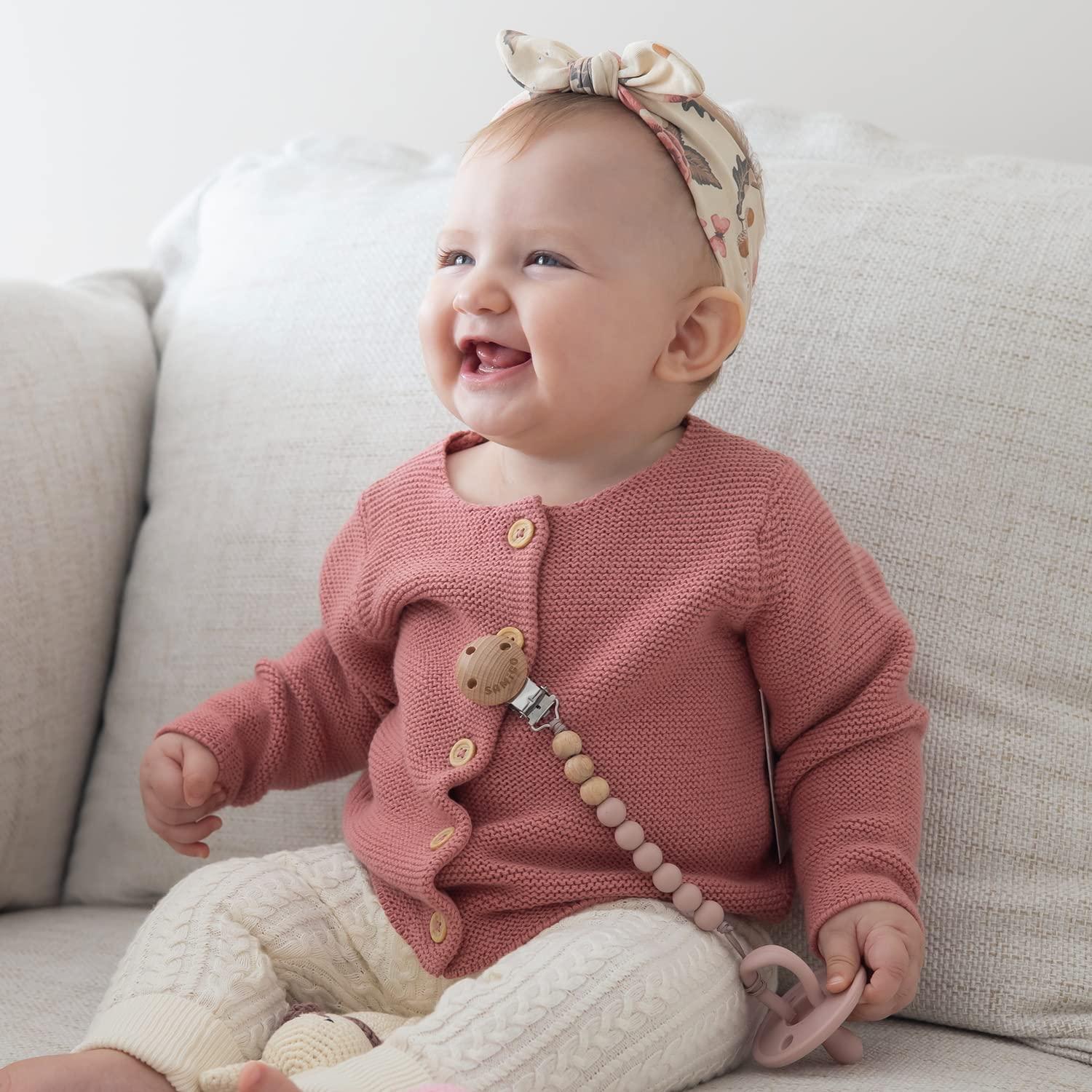 Clips de Chupete SAMiGO Rosa - 2 Piezas de Silicona