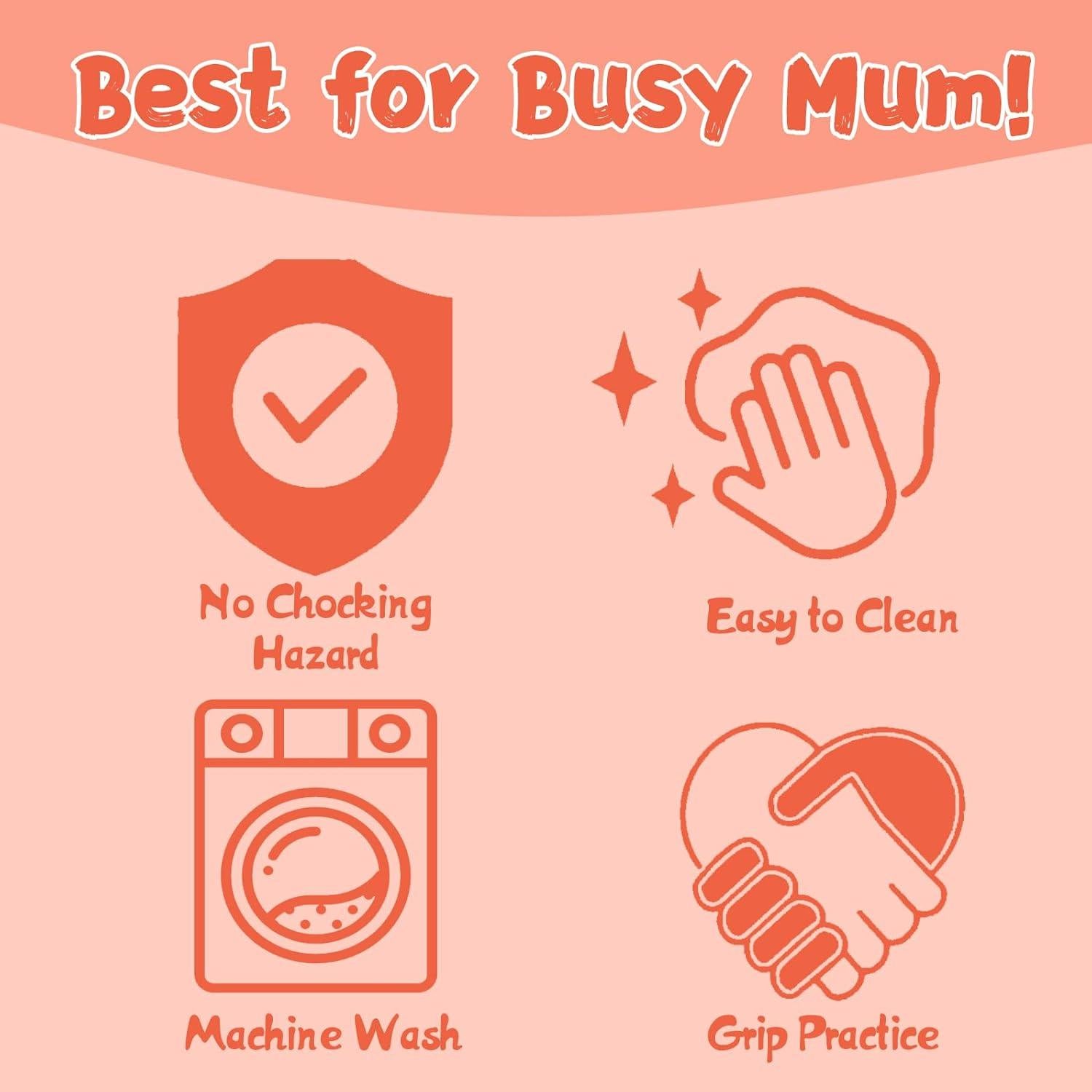 Babygoal Clips de Chupete Florales - Paquete de 6 Unidades