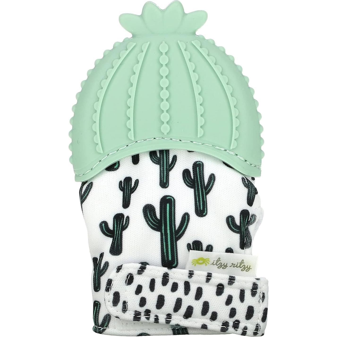 Mitón de Silicona Itzy Ritzy para Dentición Cactus - 3 Meses+