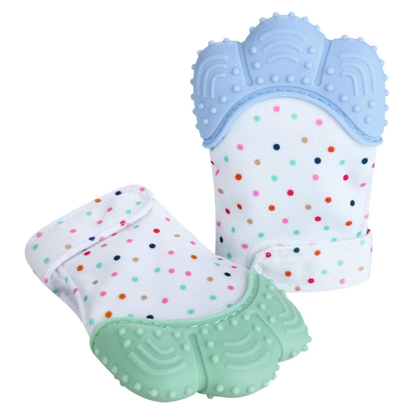 Mitón de Dentición PandaEar 2 Pack Silicona 0-12 Meses