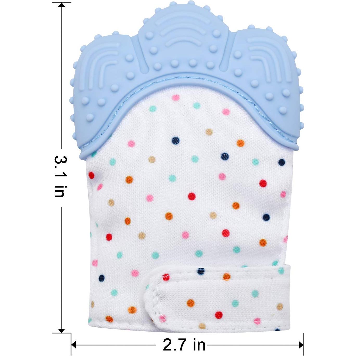 Mitón de Dentición PandaEar 2 Pack Silicona 0-12 Meses