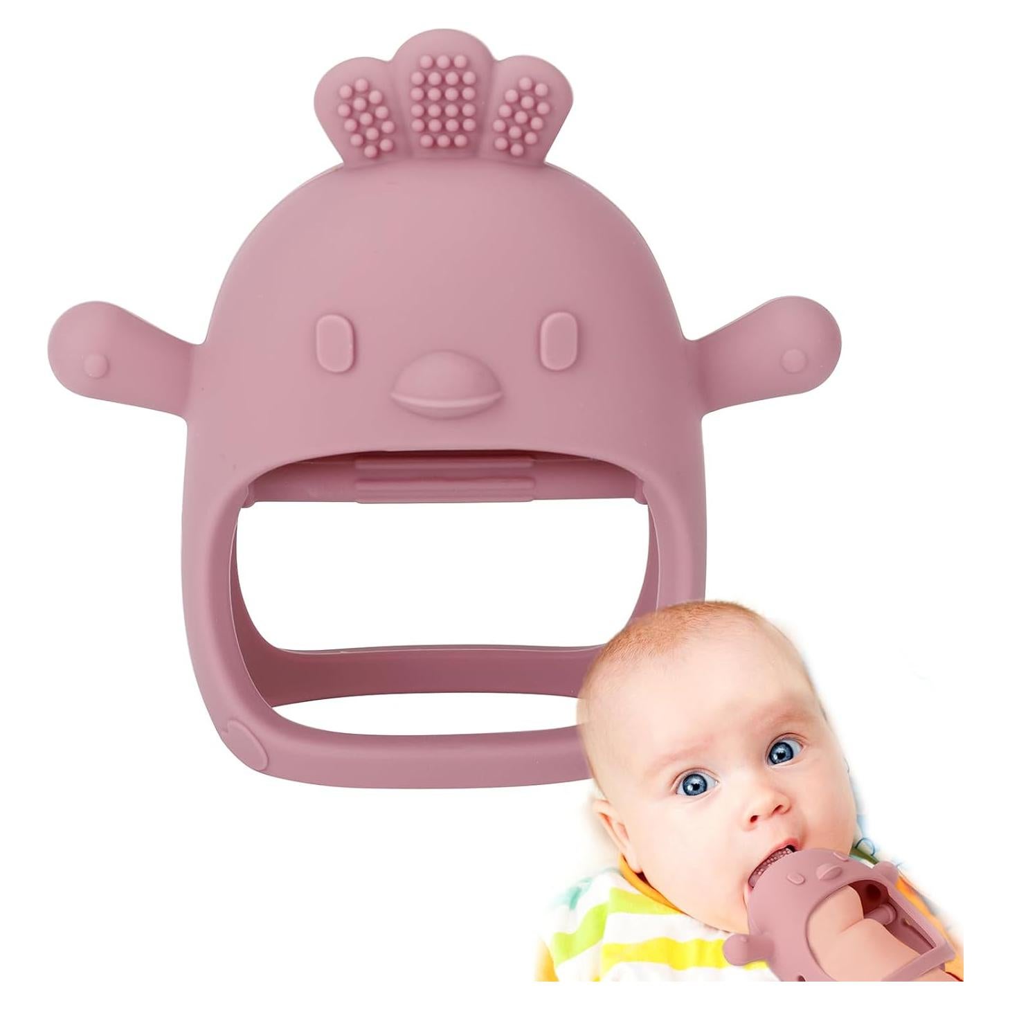 Mordedor de Silicona Socub para Bebés 0-6 Meses Rosa