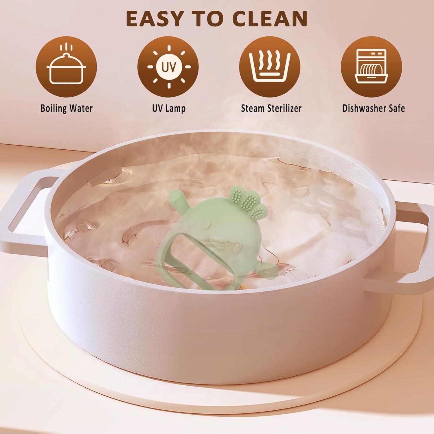 Mordedor de Silicona Socub para Bebés 0-6 Meses Rosa