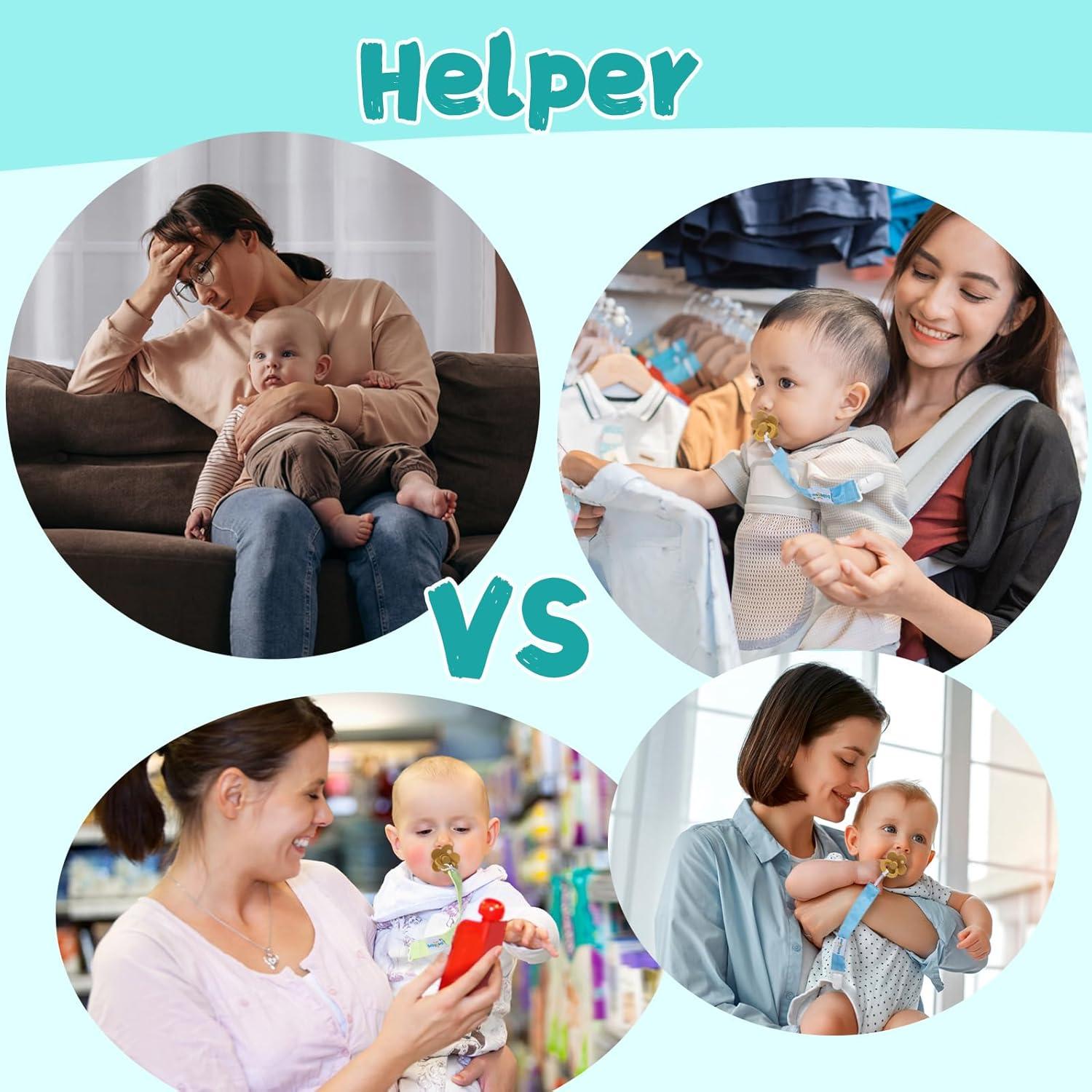 Clips de Chupete Babygoal PS06, Paquete de 3, Unisex, Lavables