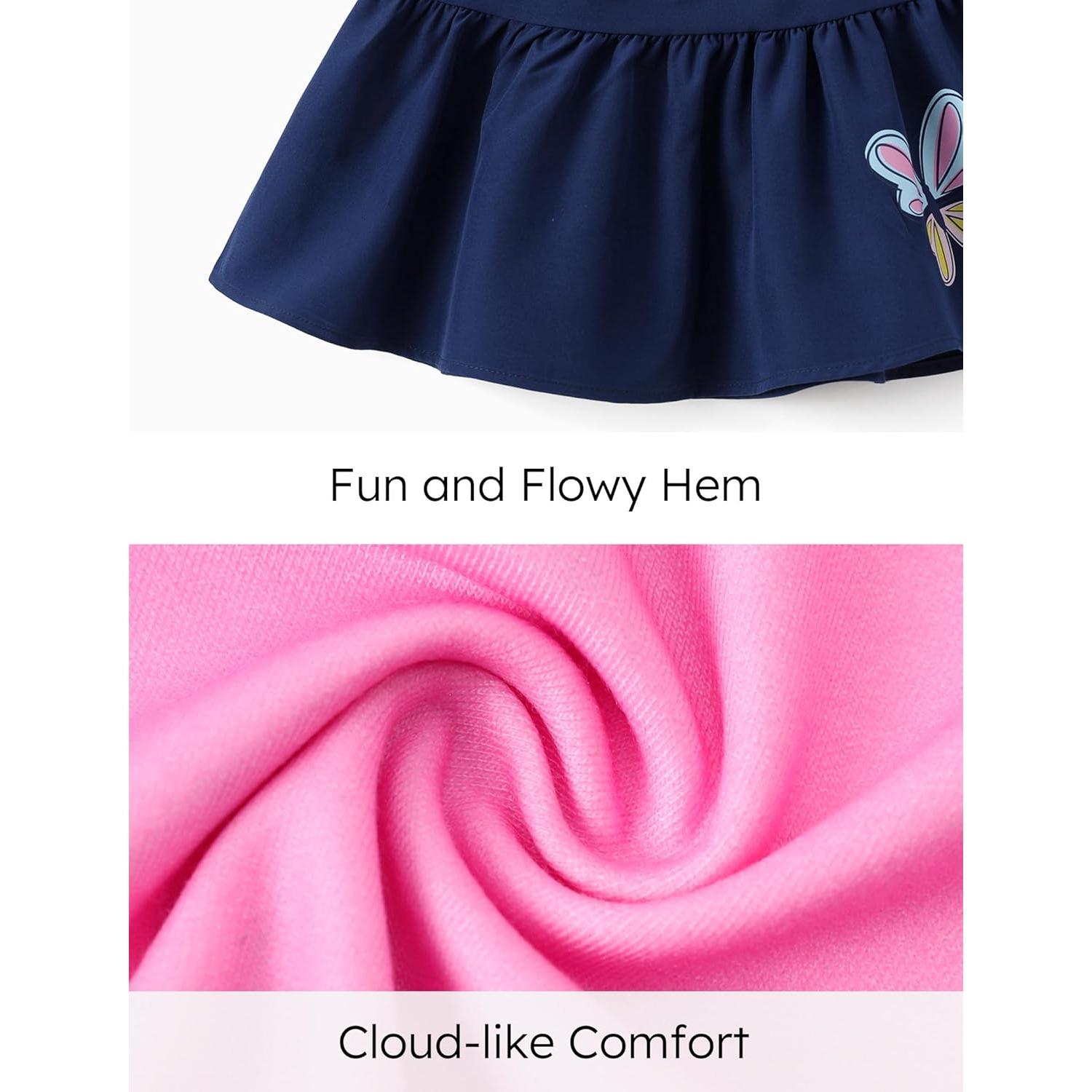 Conjunto Ropa Niña Peppa Pig Top Volantes y Falda Floral 2-6 Años