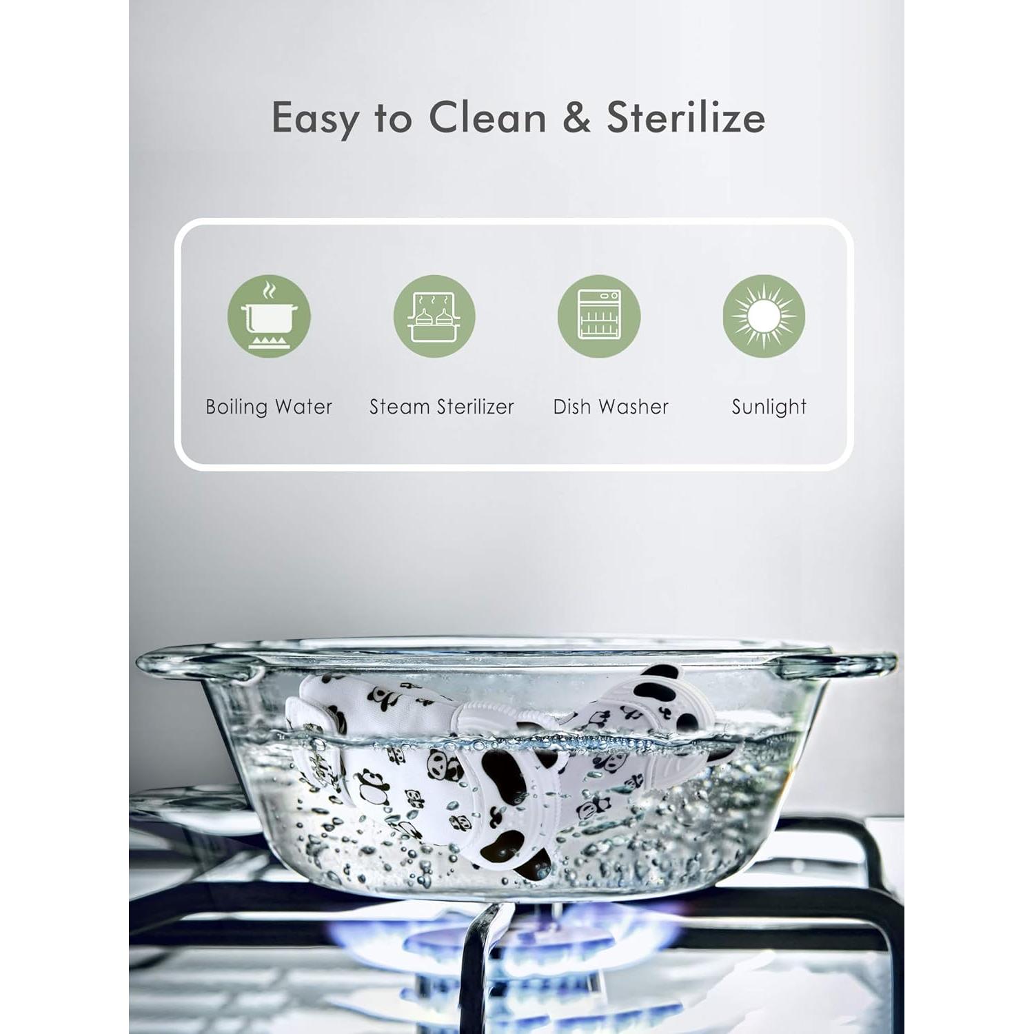 Mitón de Dentición Giftty Panda Suave con Mordedor y Sonido