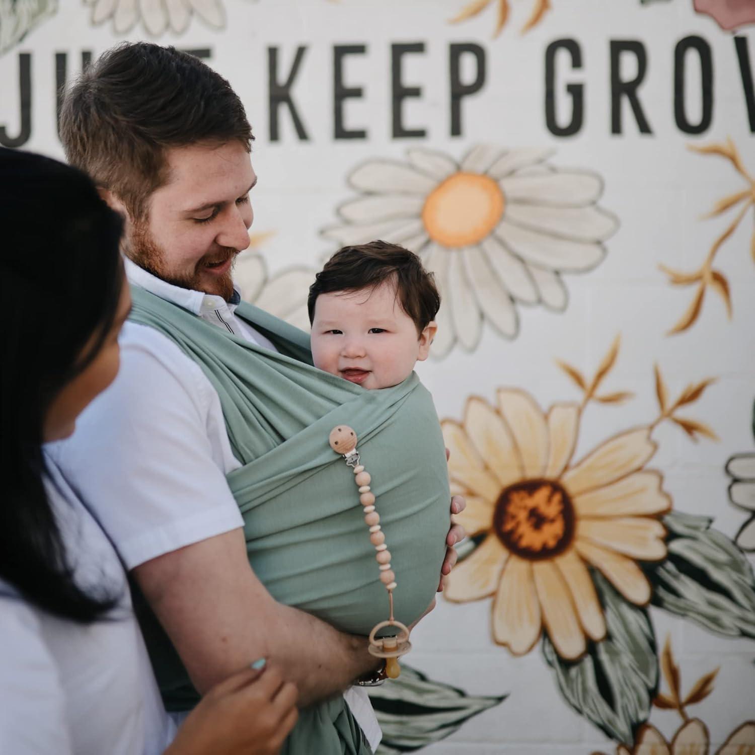 Clip de Chupete de Silicona Mushie Luna 100% Libre de BPA