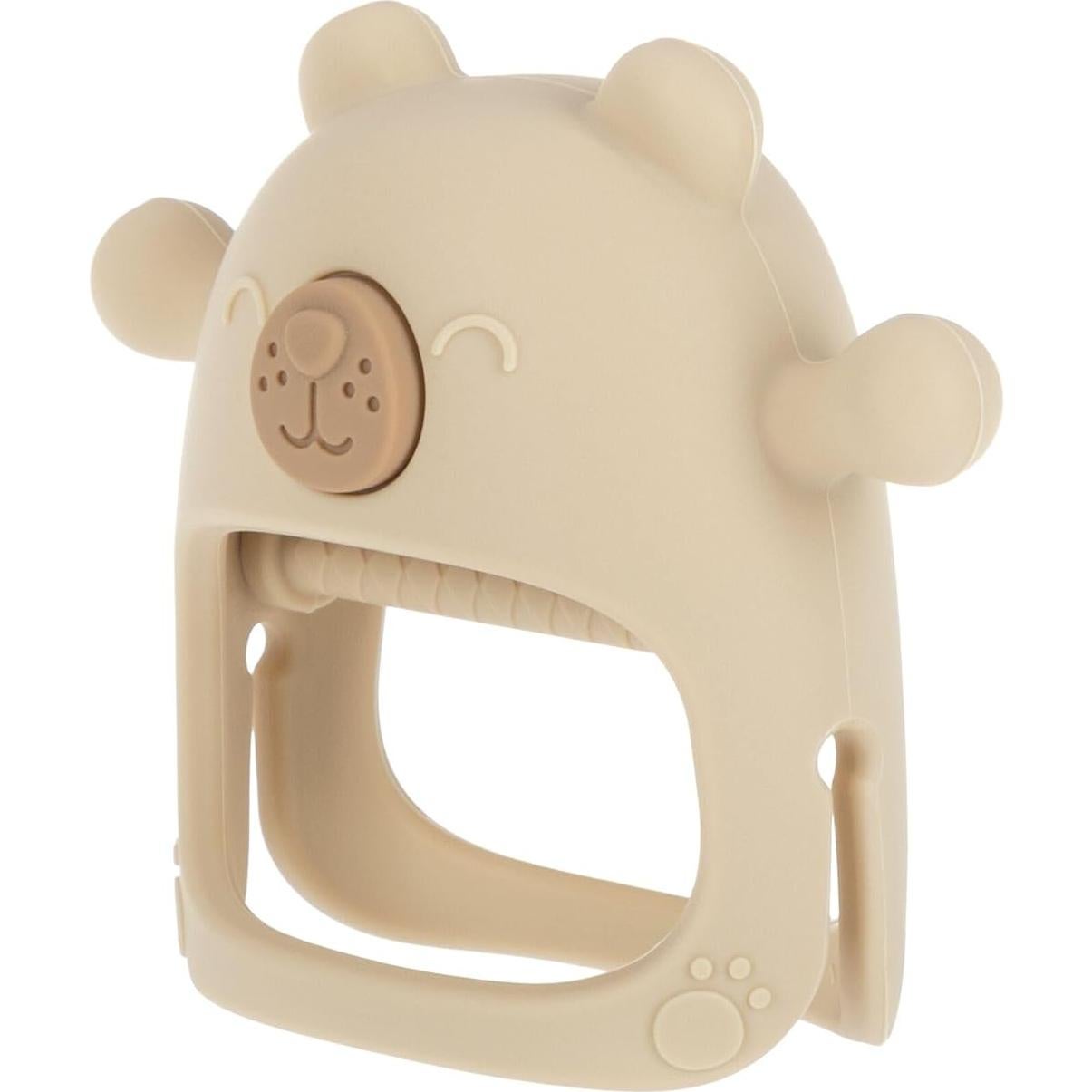 Mitón de Dentición Silicona Nuby Oso Marrón 3+ Meses