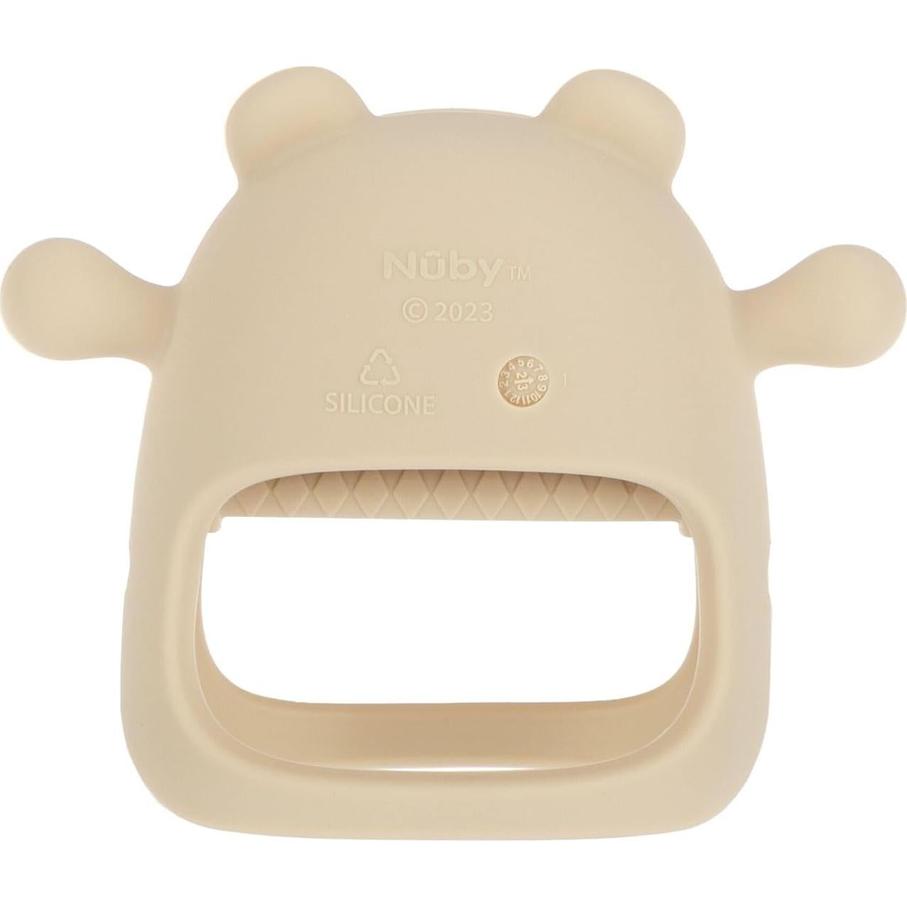 Mitón de Dentición Silicona Nuby Oso Marrón 3+ Meses