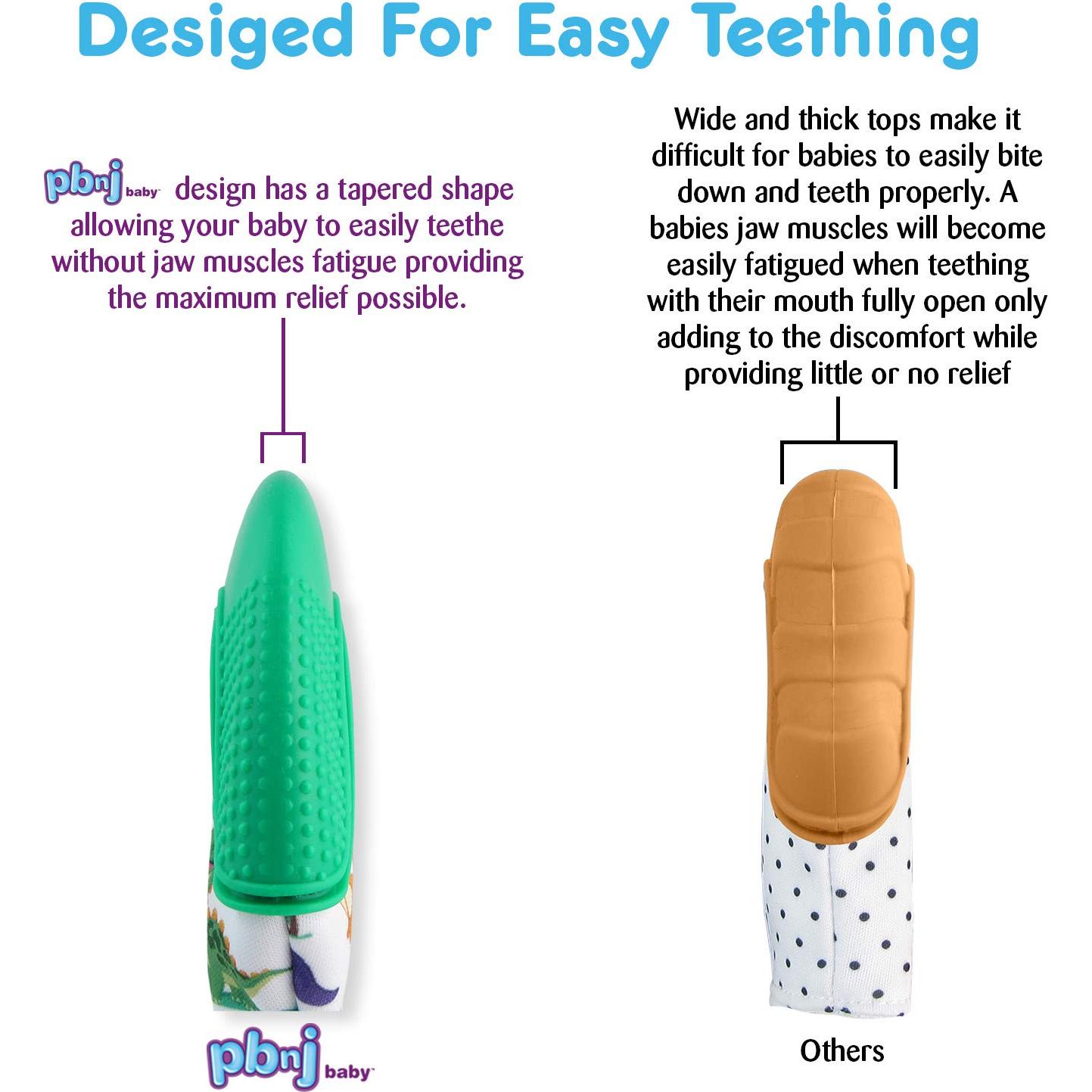 Mitón de Silicona Teethee PBnJ para Bebés - 3 Texturas