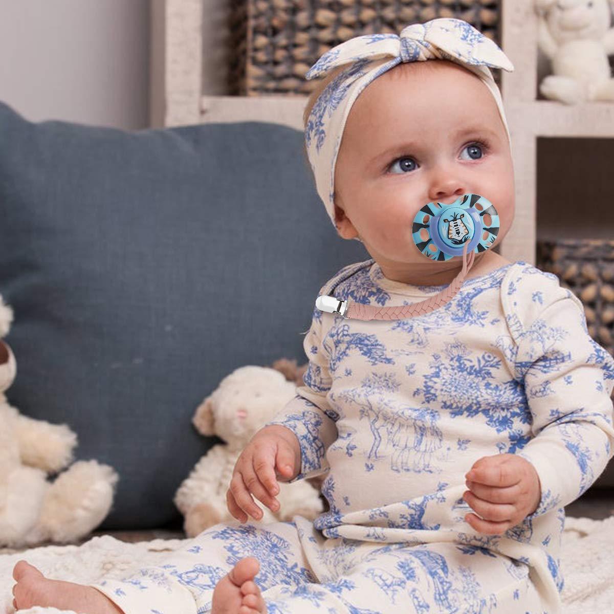 Set de 6 Clips de Chupete Nacy Local, Algodón Trenzado Unisex