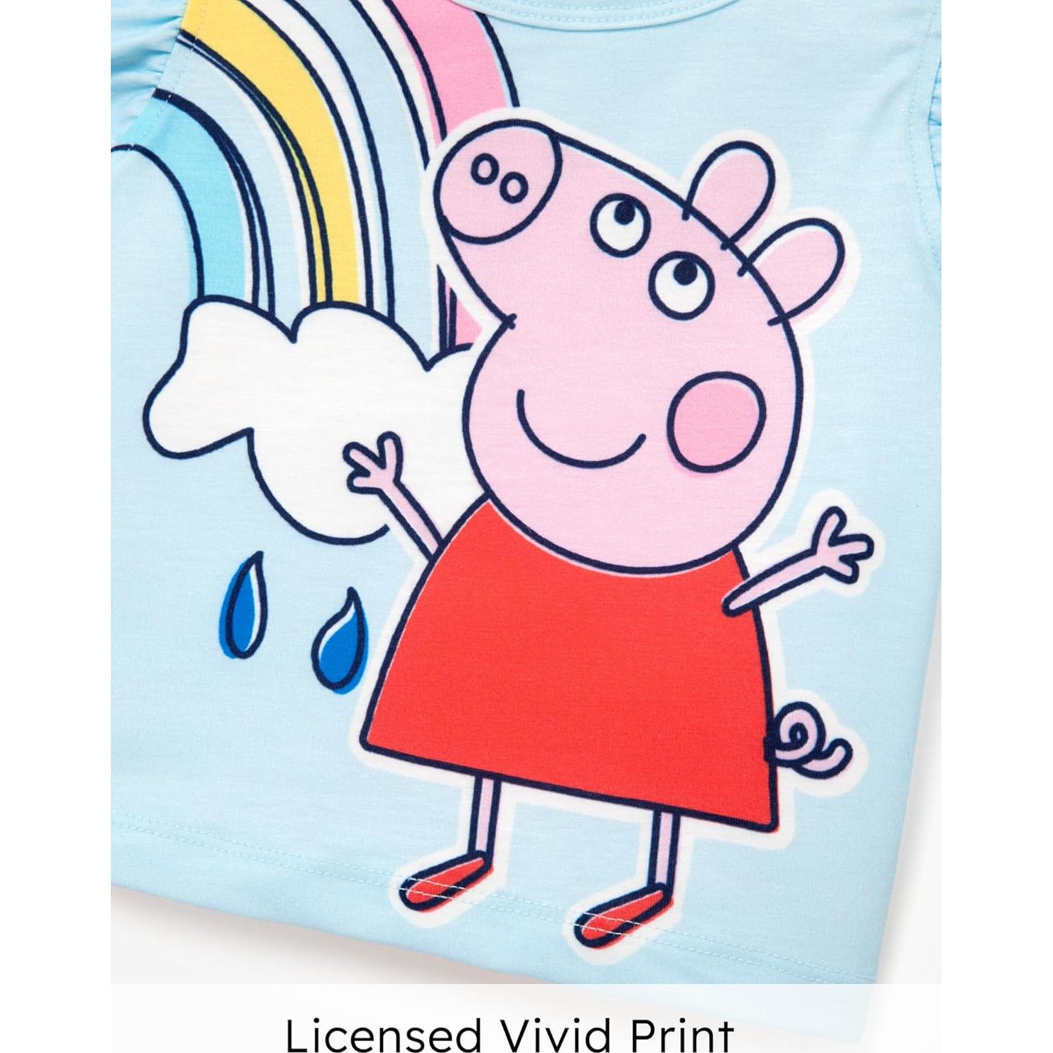 Conjunto Peppa Pig 2 Piezas Top y Falda Floral 2-6 Años