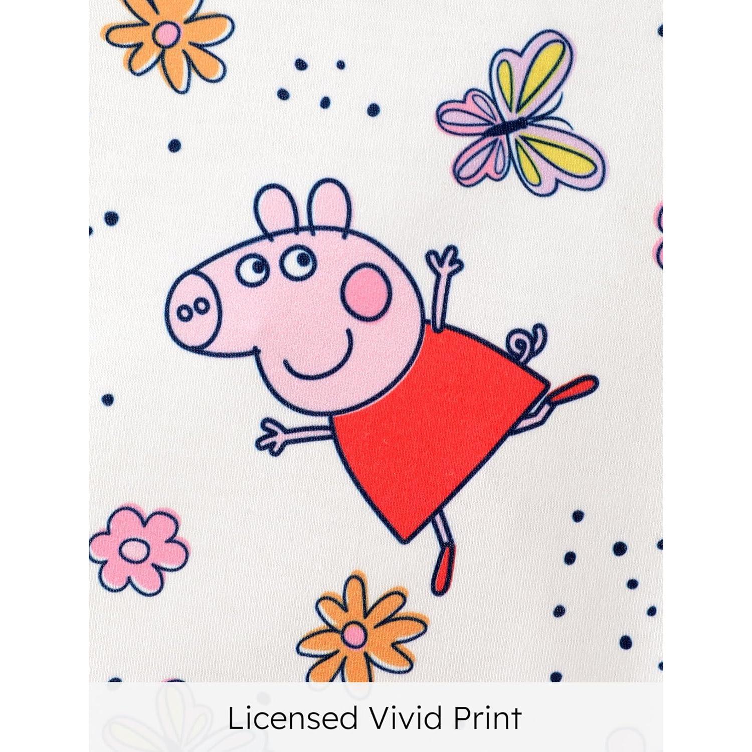 Conjunto Peppa Pig 2 Piezas Niña 5-6 Años Top y Falda