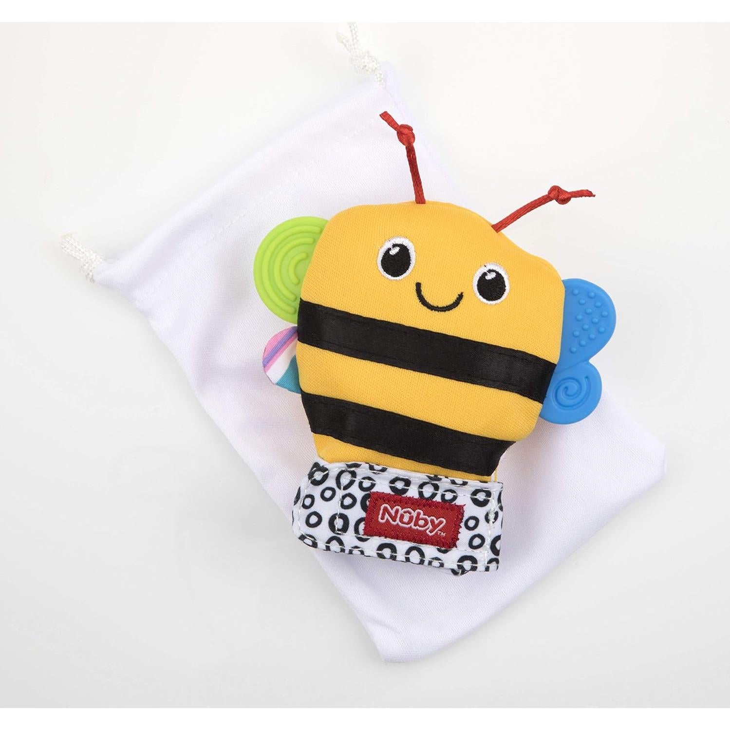 Mitón de Dentición Nuby Happy Handimals Abeja - Lavable