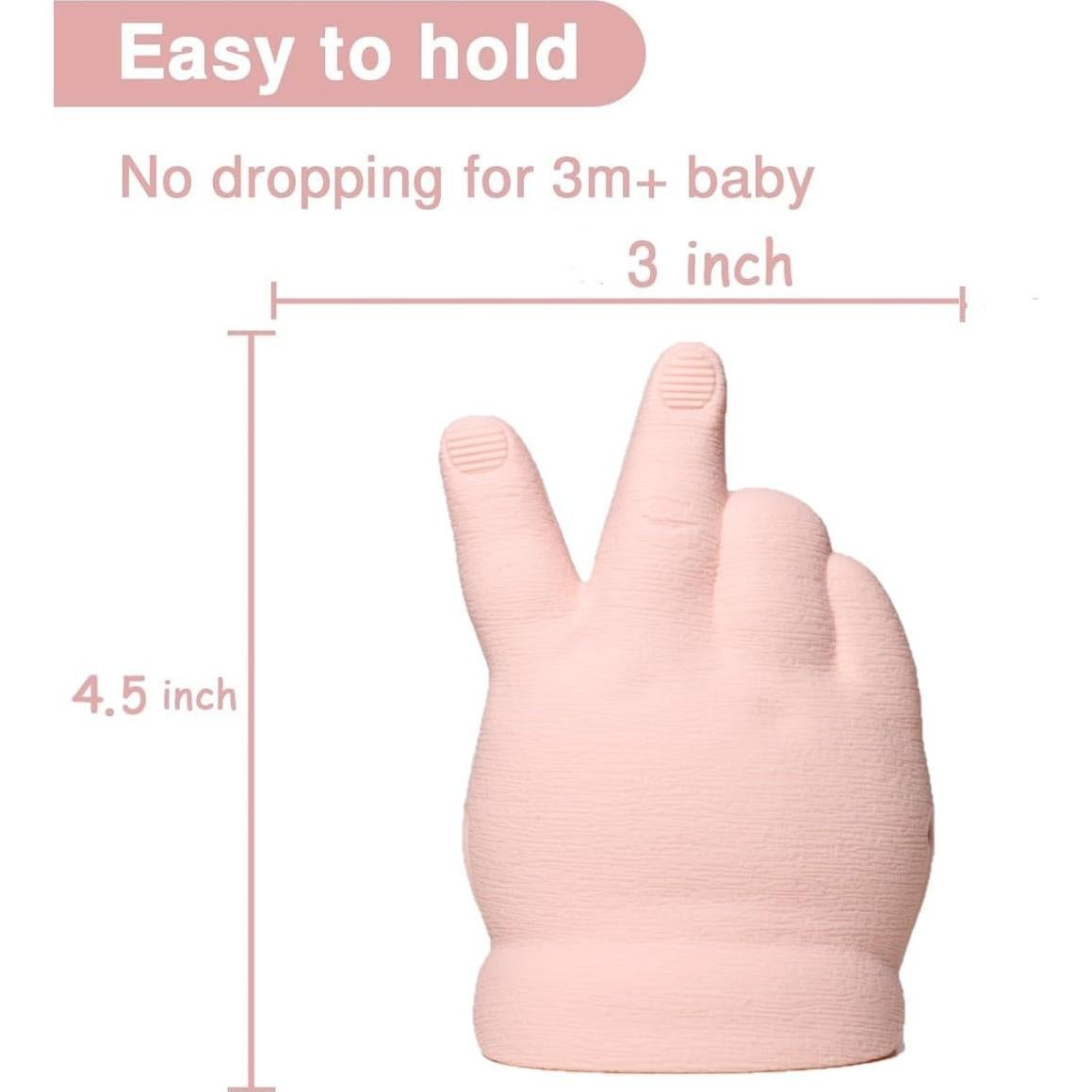 Mitón de Mordedor Peace Baby - Silicona Texturizada 3M+