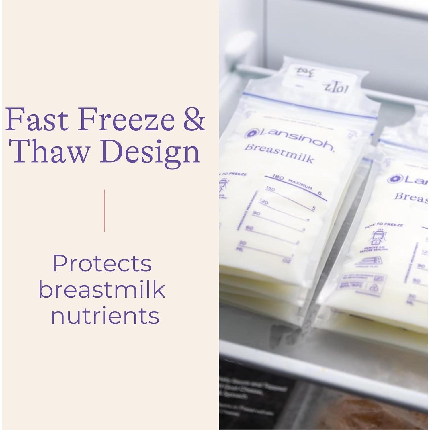 Bolsas de Almacenamiento de Leche Materna Lansinoh 100 Unidades 180 ml