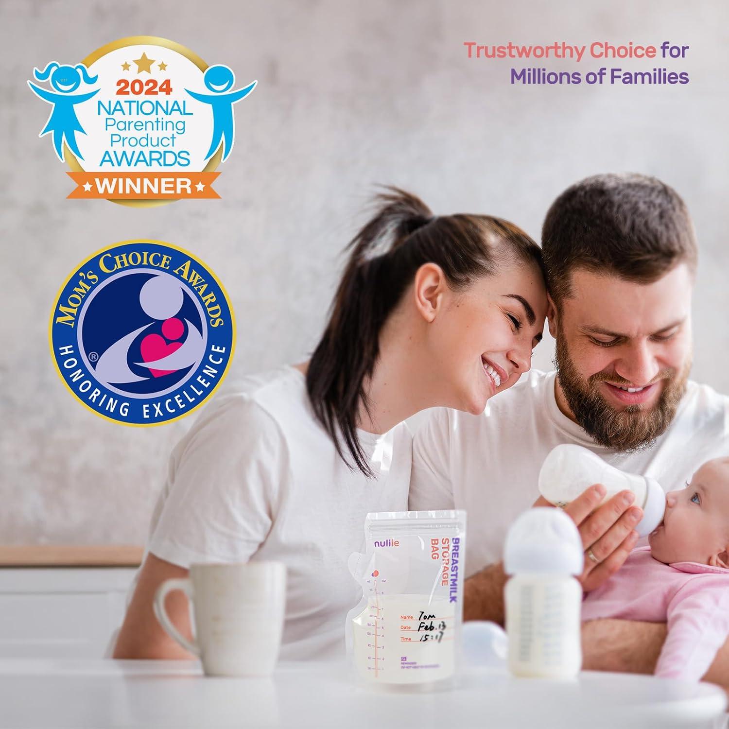 Bolsas de Almacenamiento de Leche Materna Nuliie 120 Pcs 236ml