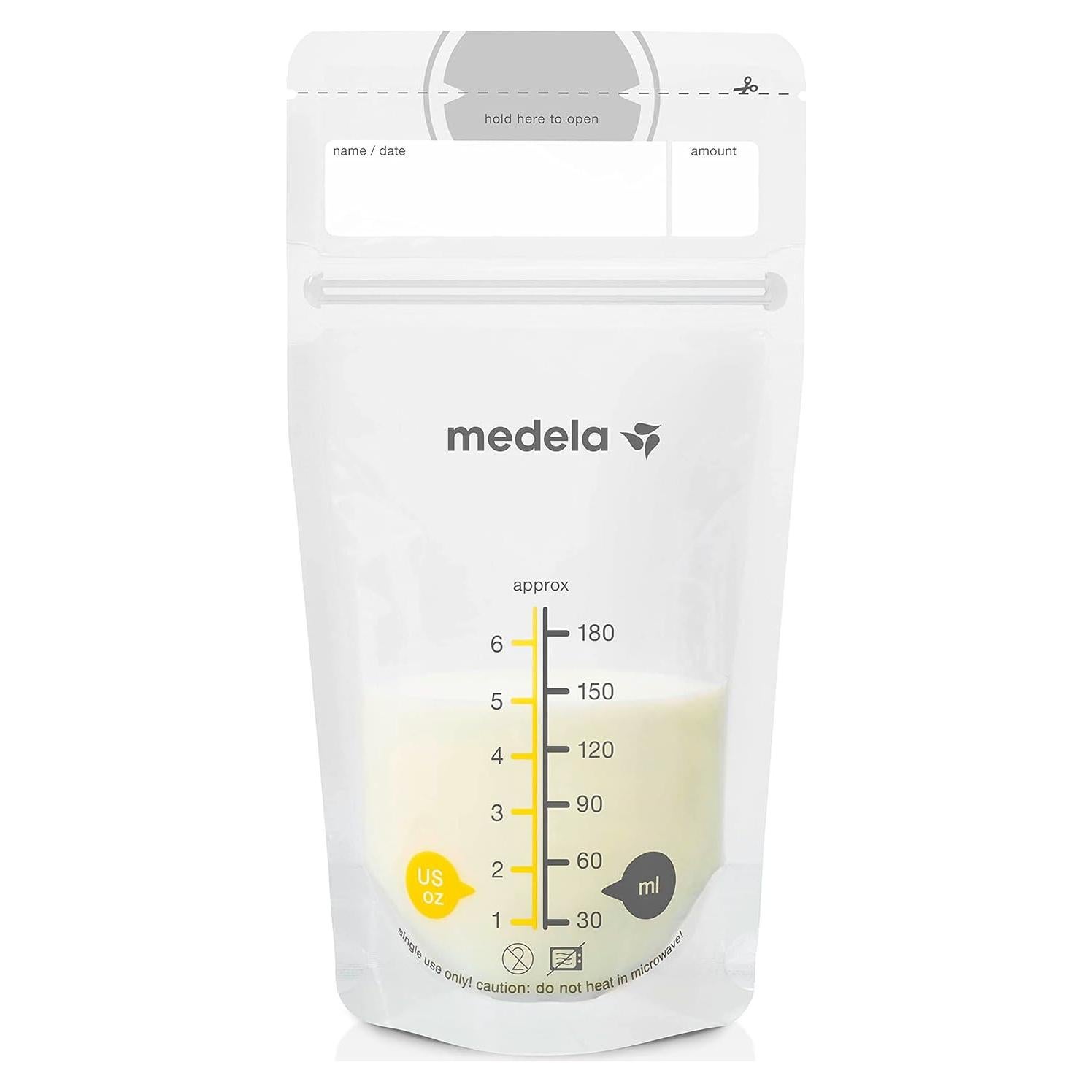 Bolsas de Almacenamiento de Leche Materna Medela 100 Unidades 6 oz