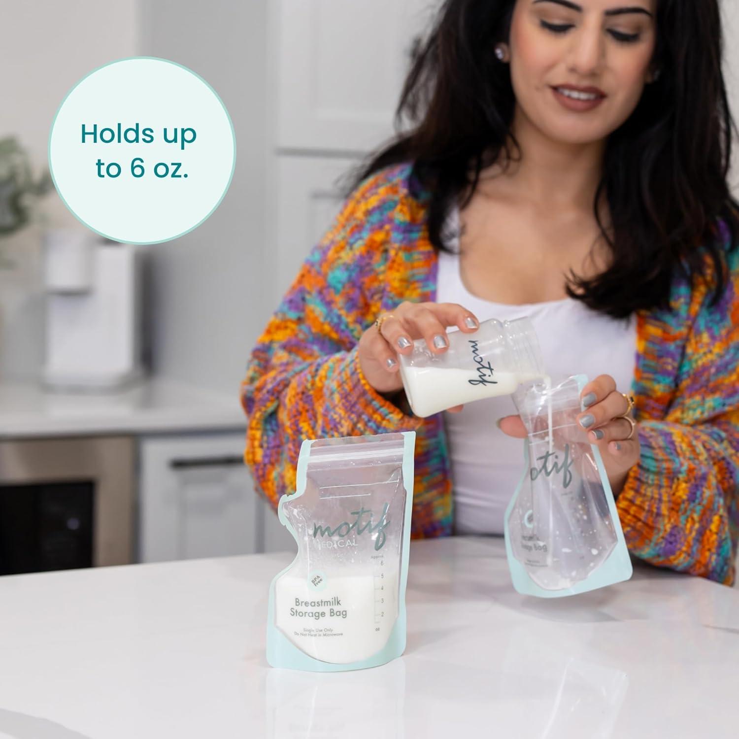 Bolsas de Almacenamiento de Leche Materna Motif Medical 170g - 100 Unidades