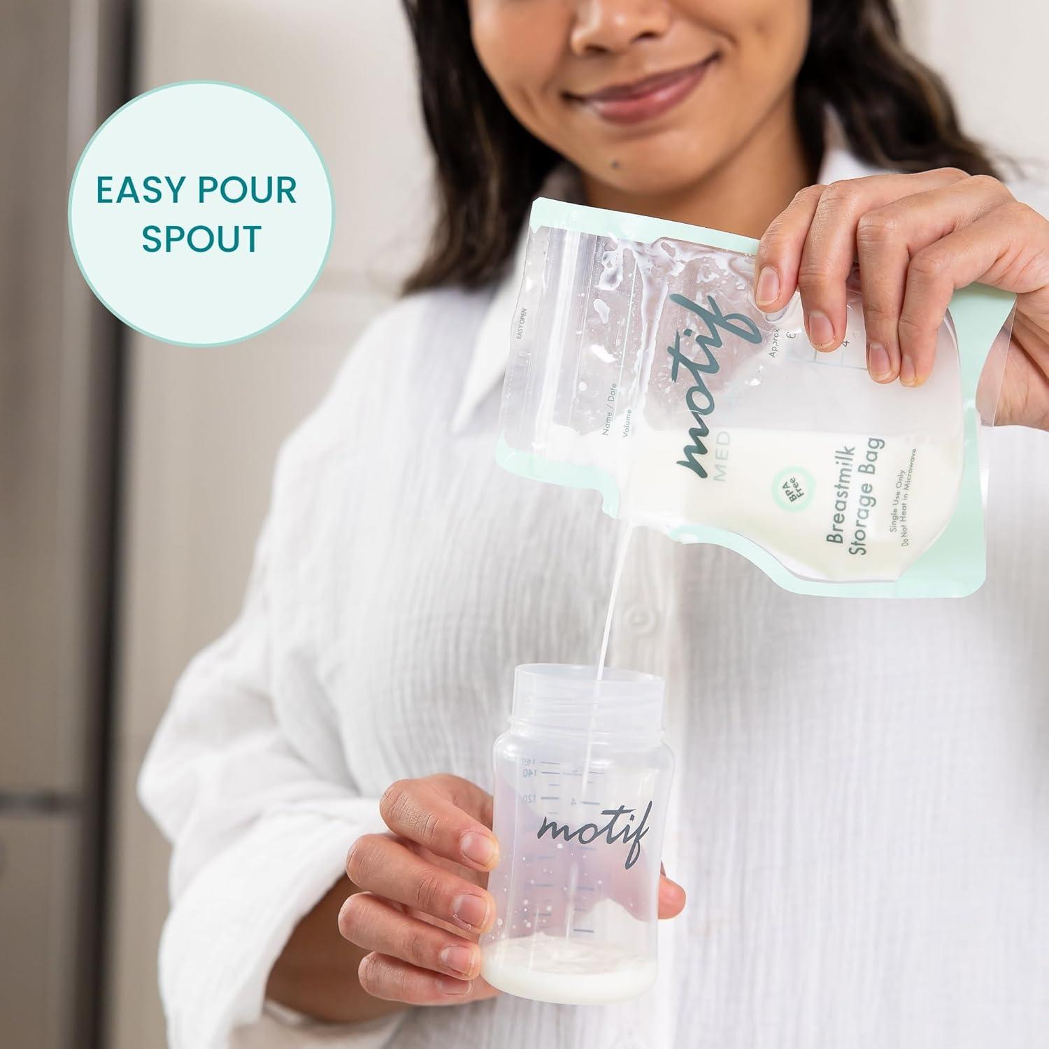 Bolsas de Almacenamiento de Leche Materna Motif Medical 170g - 100 Unidades