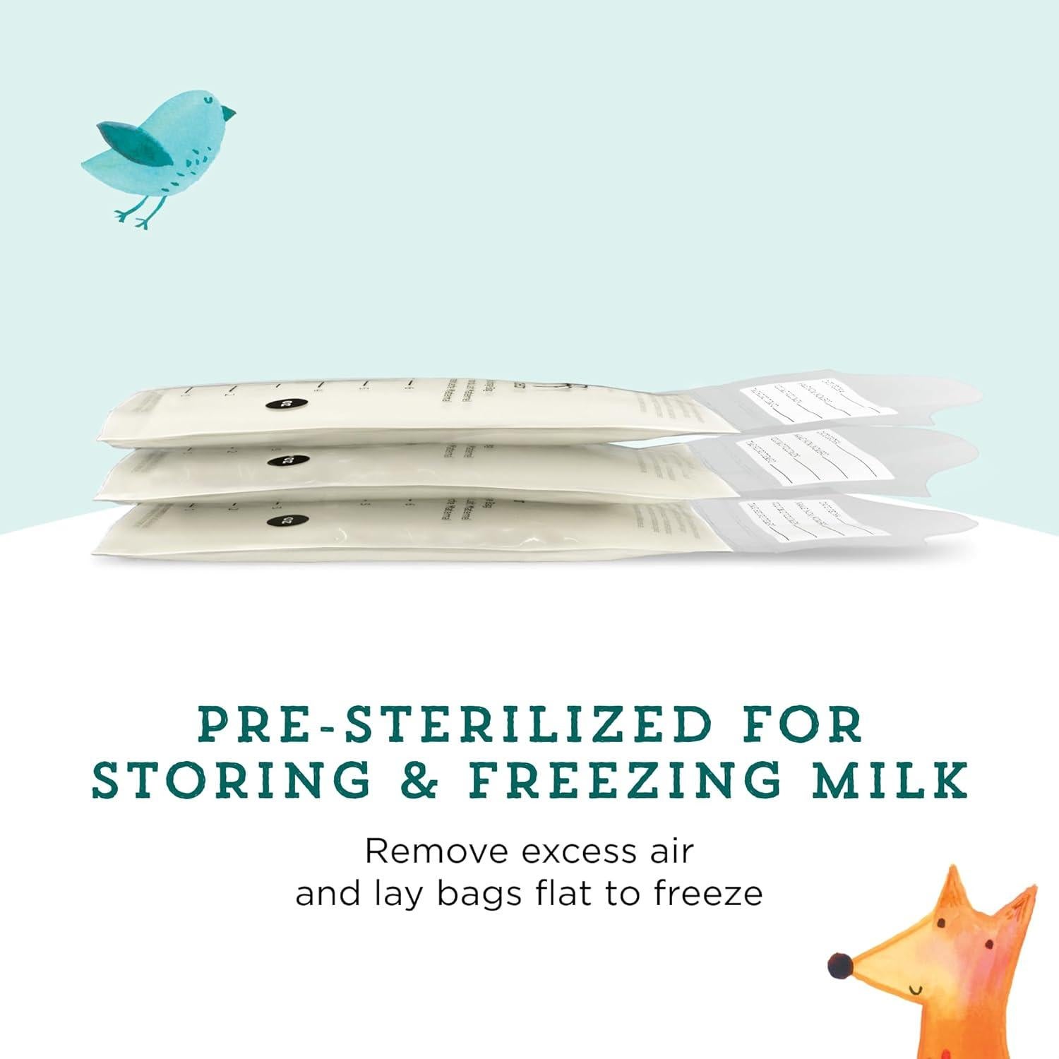 Bolsas de Almacenamiento de Leche Materna Mama Bear 100 Unidades