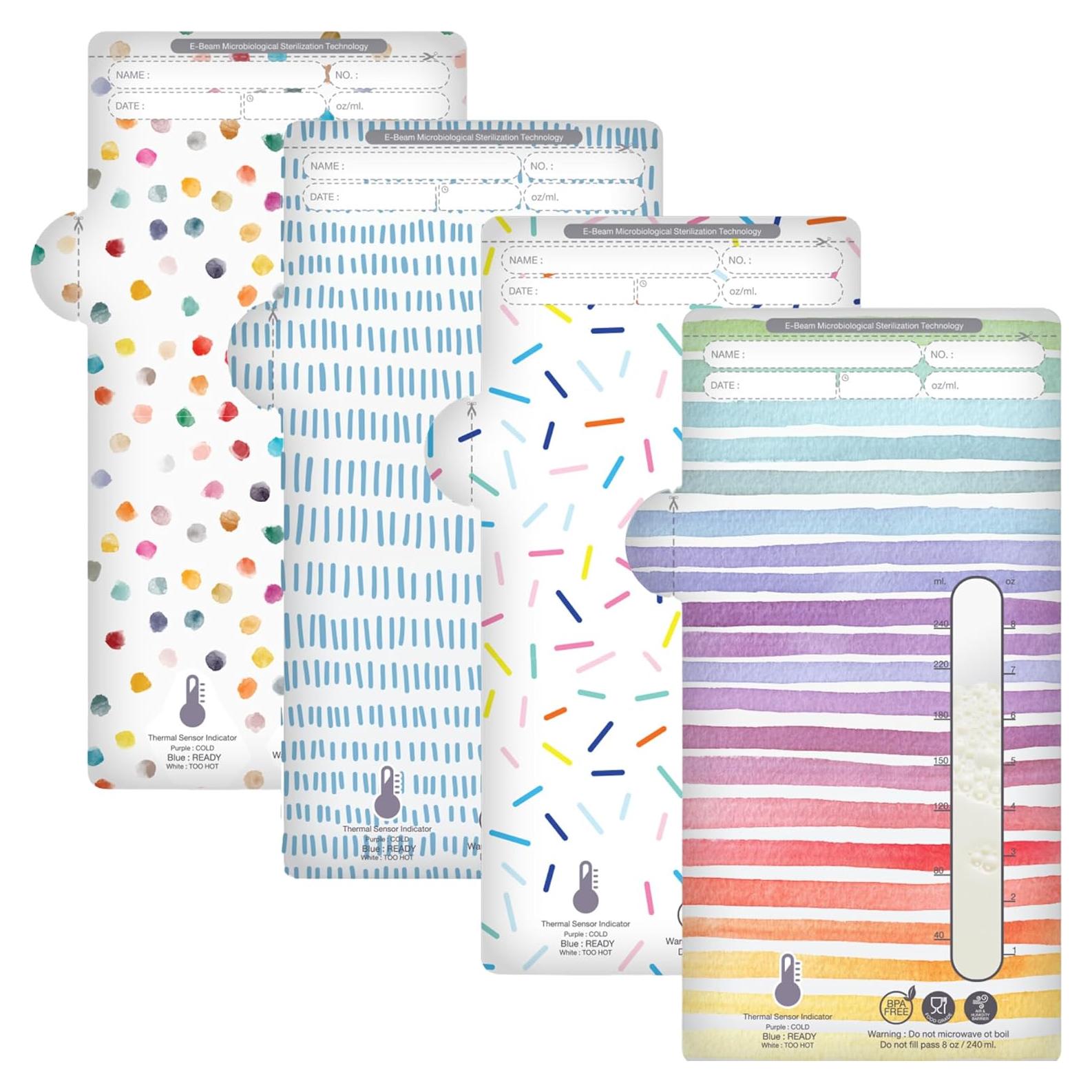 Bolsas de Almacenamiento de Leche Materna Sposie 8oz - 100 Unidades