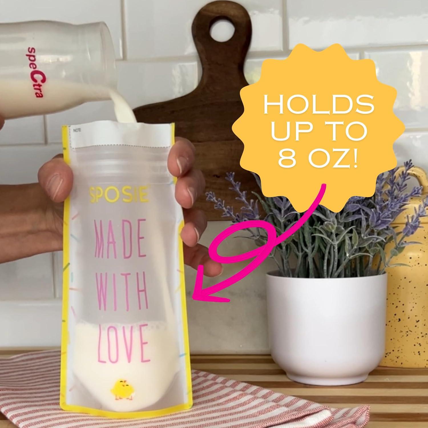 Bolsas de Almacenamiento de Leche Materna Sposie 8oz - 100 Unidades