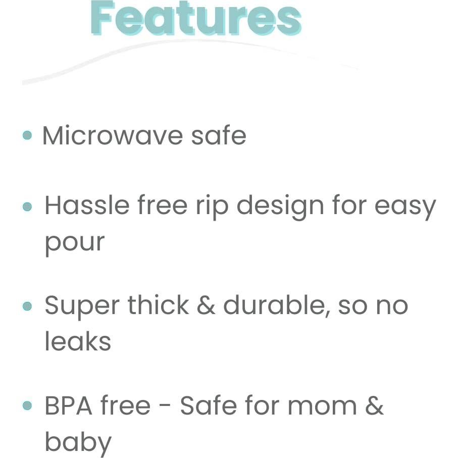 Bolsas de Almacenamiento de Leche Materna Zomee 90 Unidades 240ml