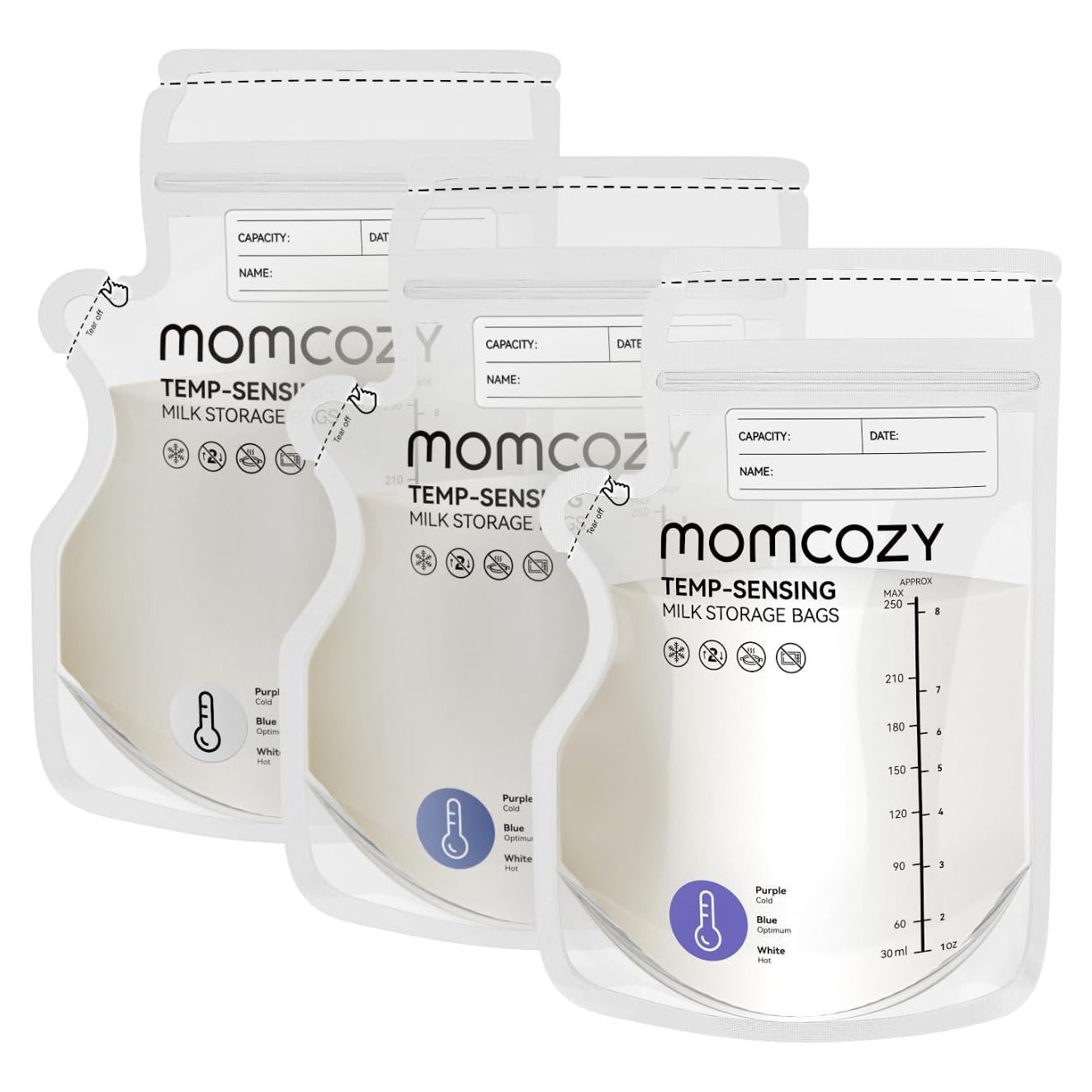 Bolsa de Almacenamiento de Leche Materna Momcozy 240ml 120 Unidades