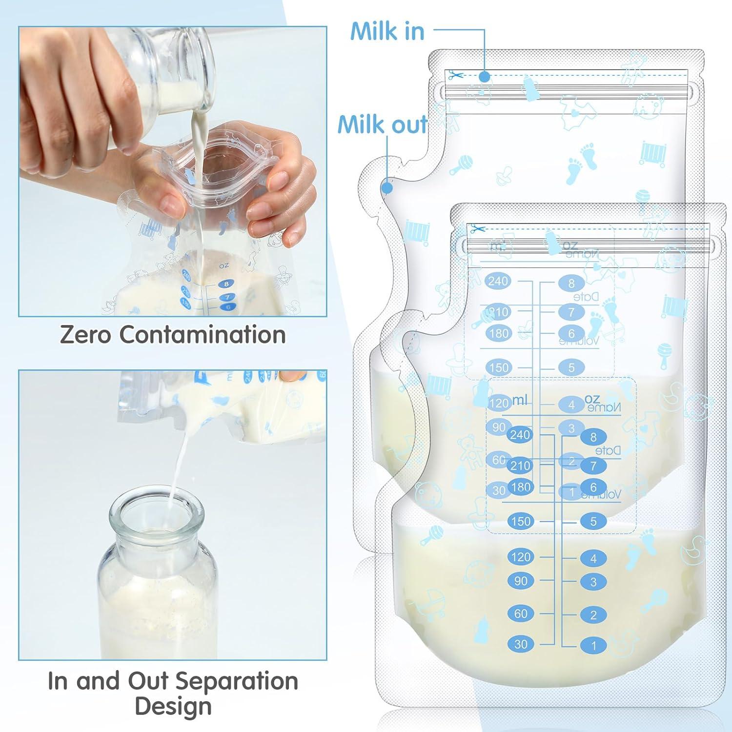 Bolsas de Almacenamiento de Leche Materna Sherr 500 pcs 240ml