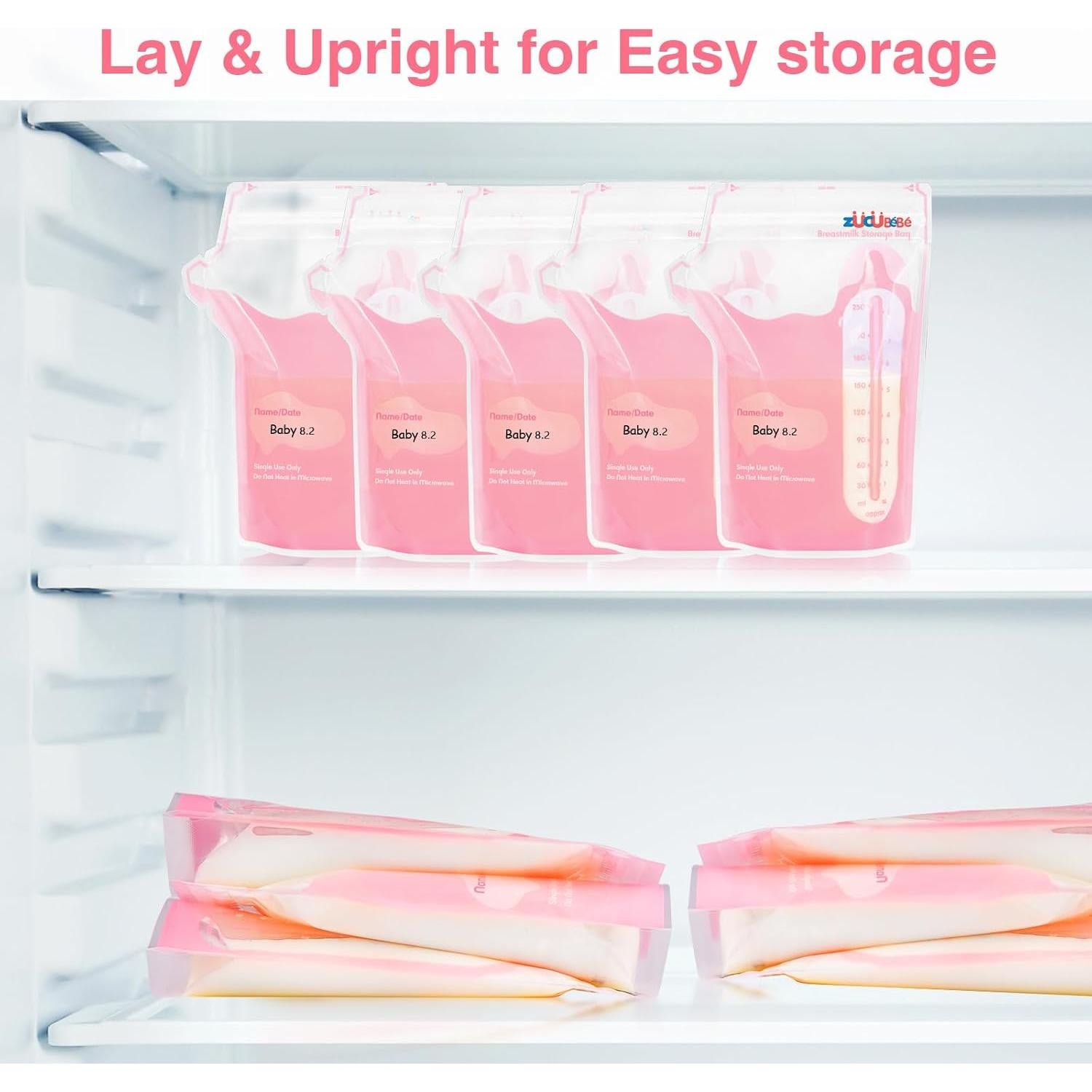 Bolsas de Almacenamiento de Leche Materna ZÜCÜBÉBÉ 360 Unidades 236.6 ml