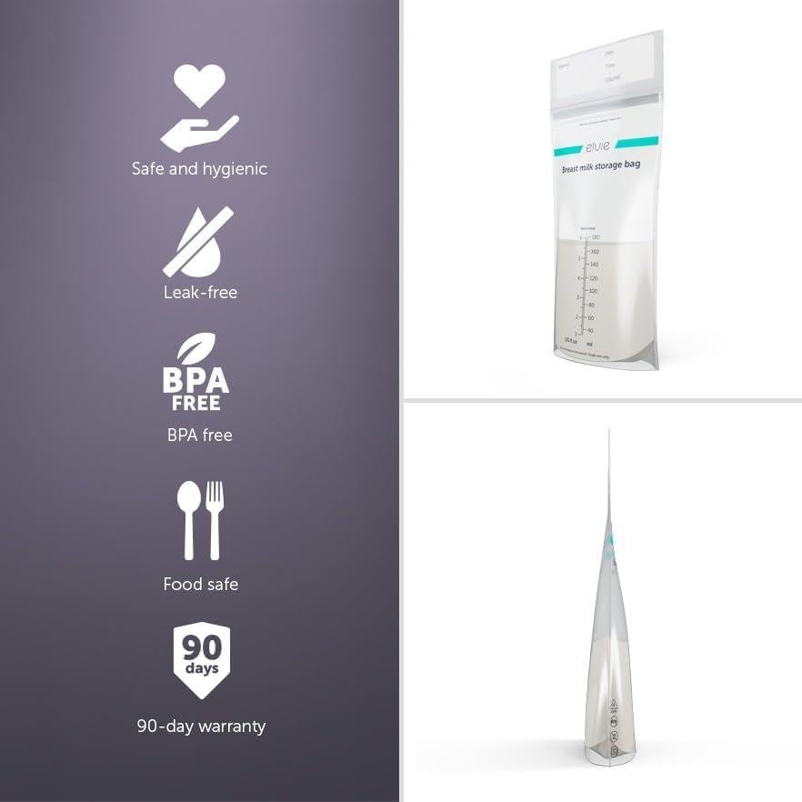 Bolsas de Almacenamiento de Leche Materna Elvie - 200 Unidades