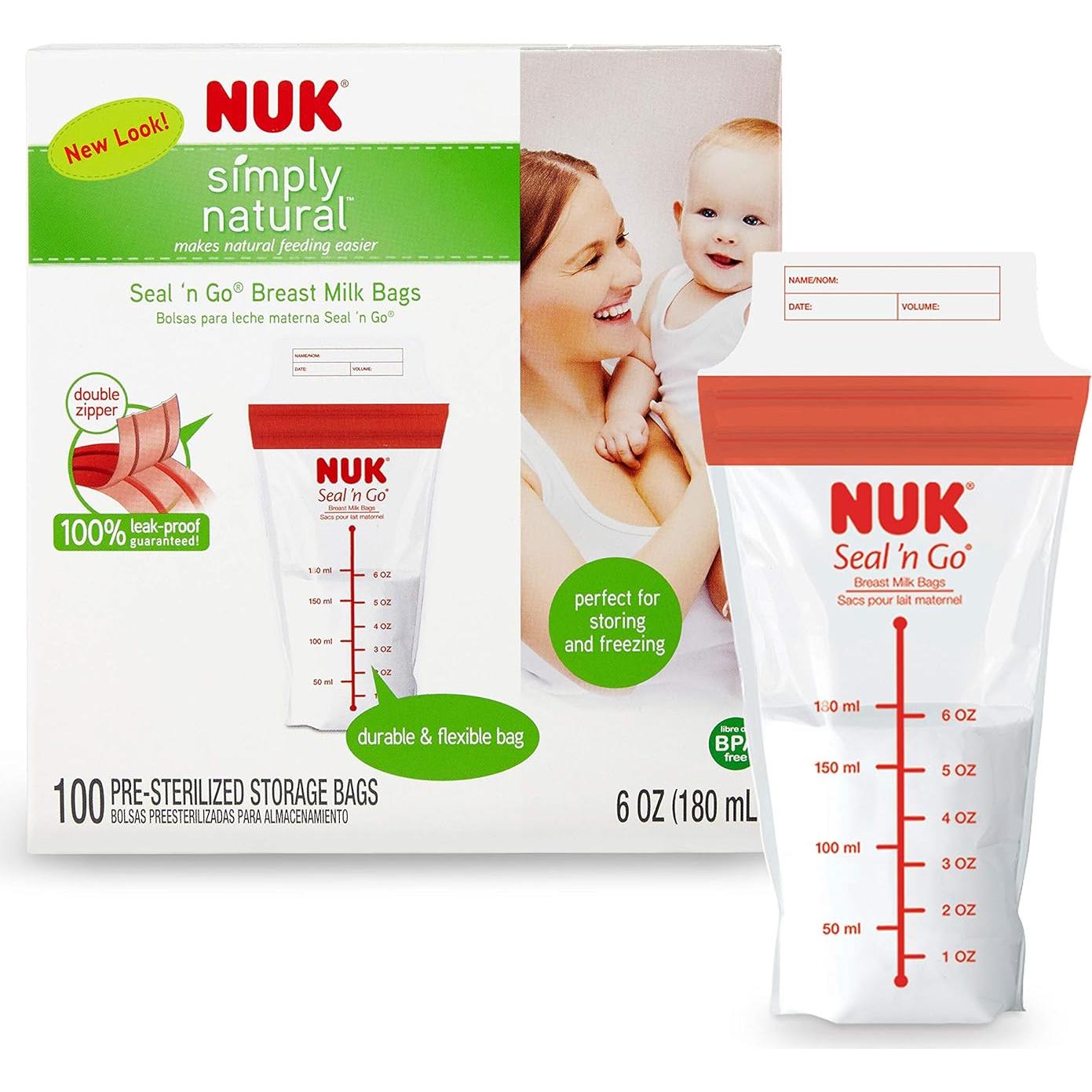 Bolsas de Almacenamiento de Leche Materna NUK 100 Unidades