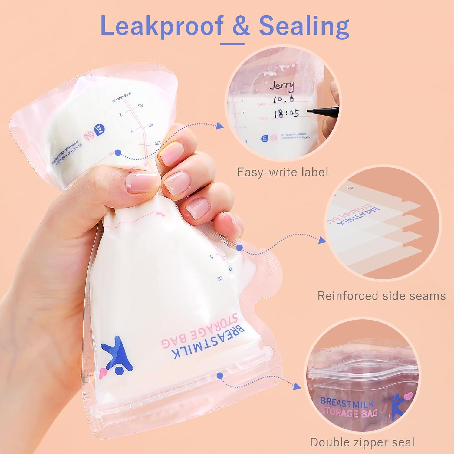 Bolsas de Almacenamiento de Leche Materna Kisdream 120 Unidades 240 ml