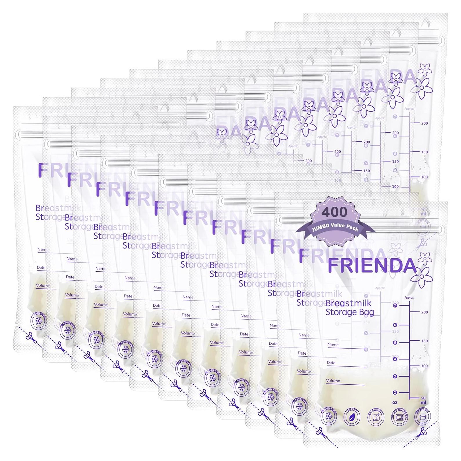 Bolsas de Almacenamiento de Leche Materna Newwiee 400 Piezas 198 ml